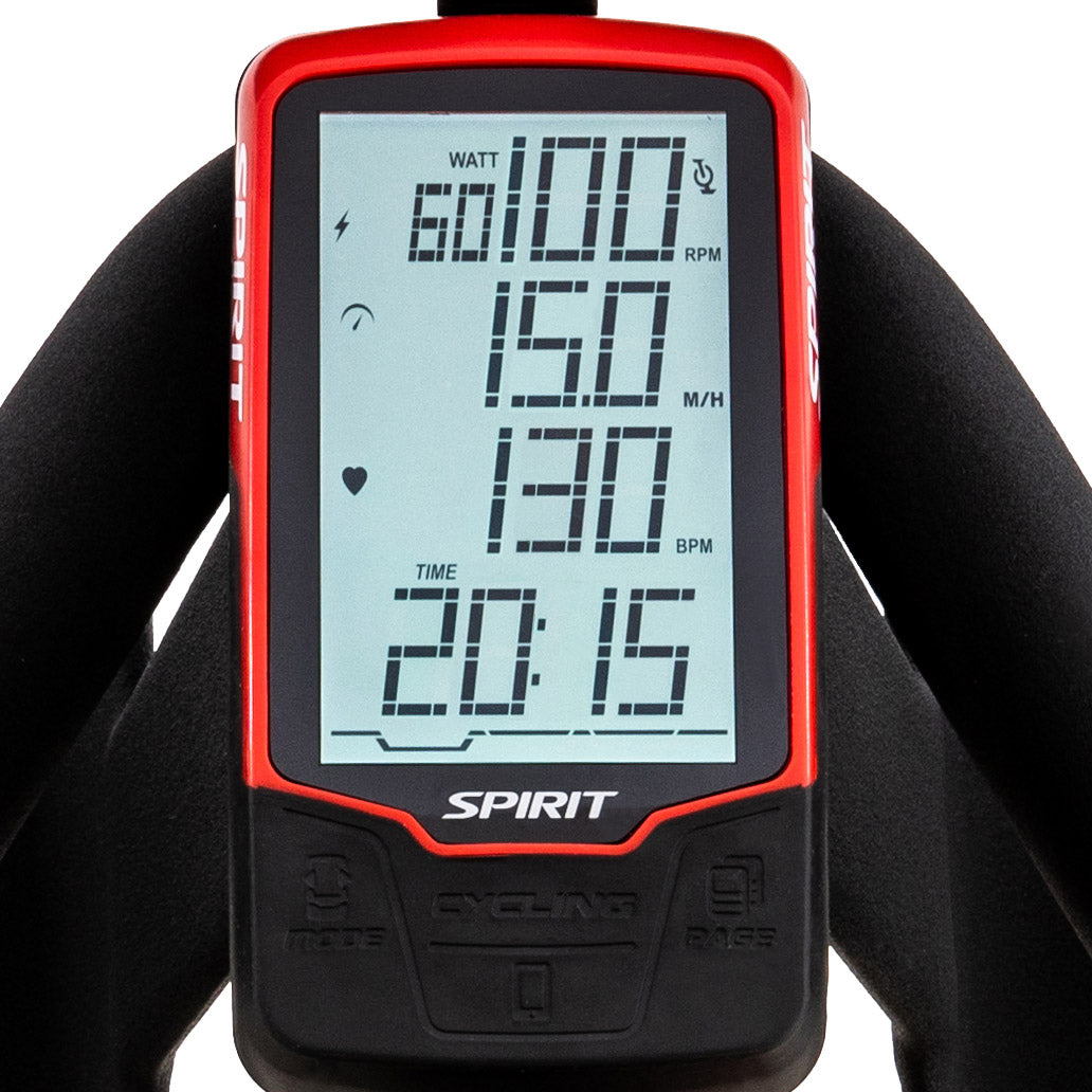 Spirit SB850 Commercial Indoor Cycle Spin Bike - Heavy Duty Exercise Bike for Home & Gym Workouts - Perfect for Cardio, HIIT & Spin Classes
