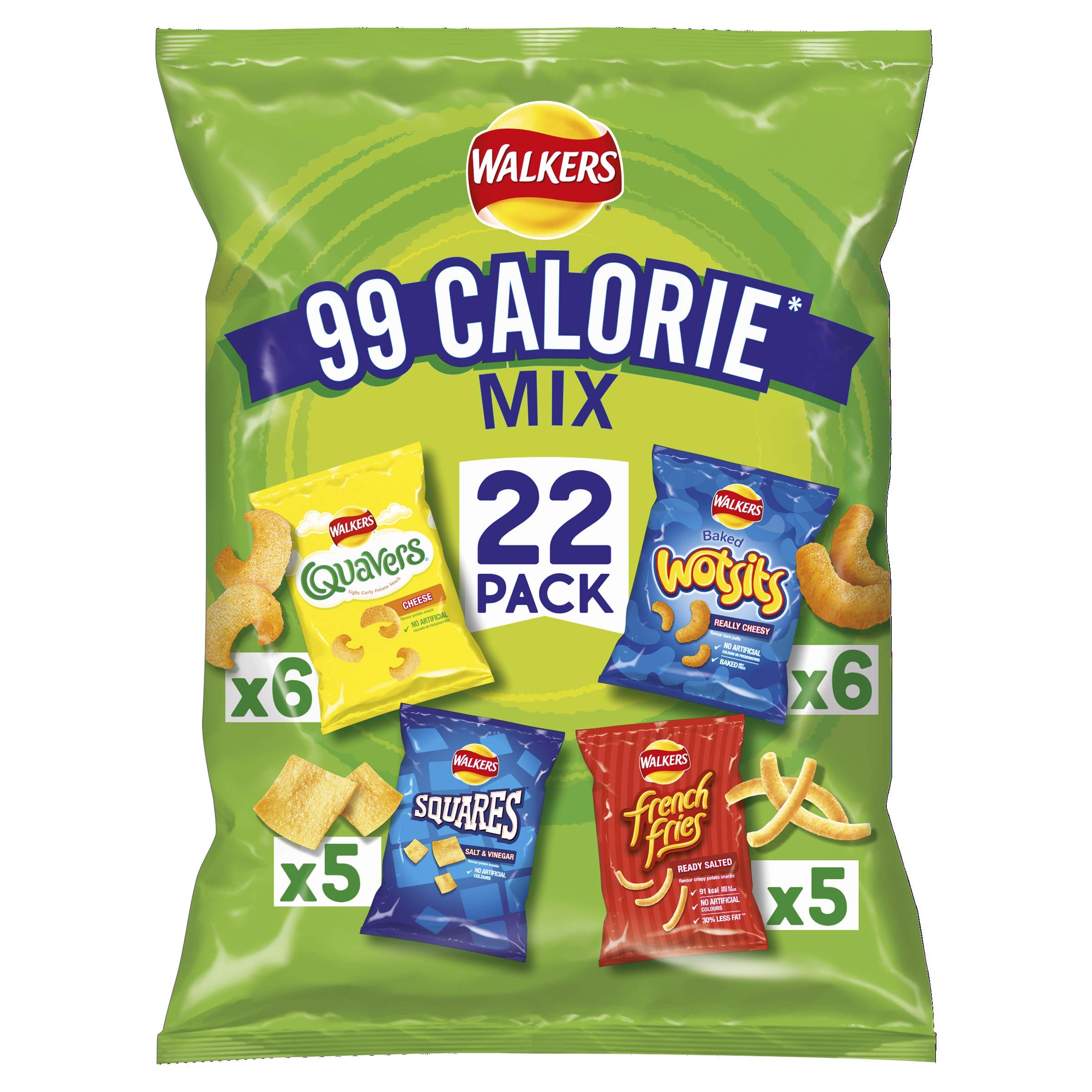 Walkers Crisps Variety Pack - 44 Count | Assorted Flavors Snacks for Parties, Picnics & Office Snacking | Bulk British Crisps for Sharing