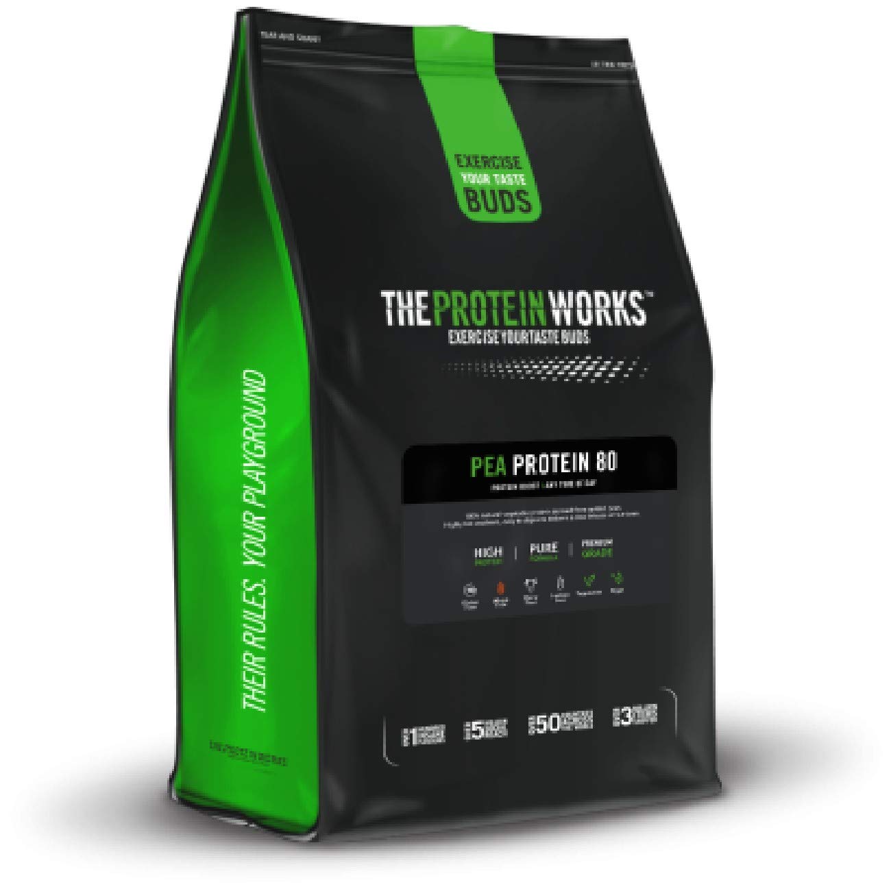 Protein Works - Pea Protein Isolate Powder | 100% Plant-Based Vegan Protein | Gluten Free, No Added Sugar | Chocolate Silk Flavor | 1kg (2.2lb) for Post-Workout Recovery & Smoothies