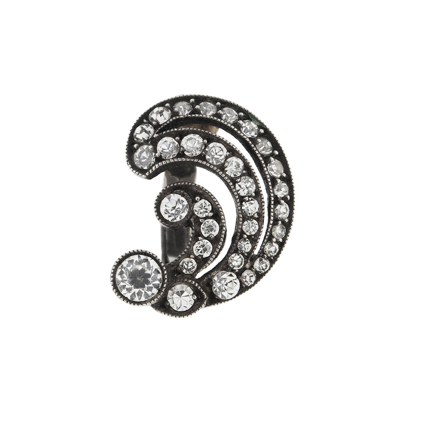 Vintage .835 Silver French Clip-On Earrings for Women - Left & Right Pair | Elegant Retro Jewelry for Parties, Weddings & Special Occasions