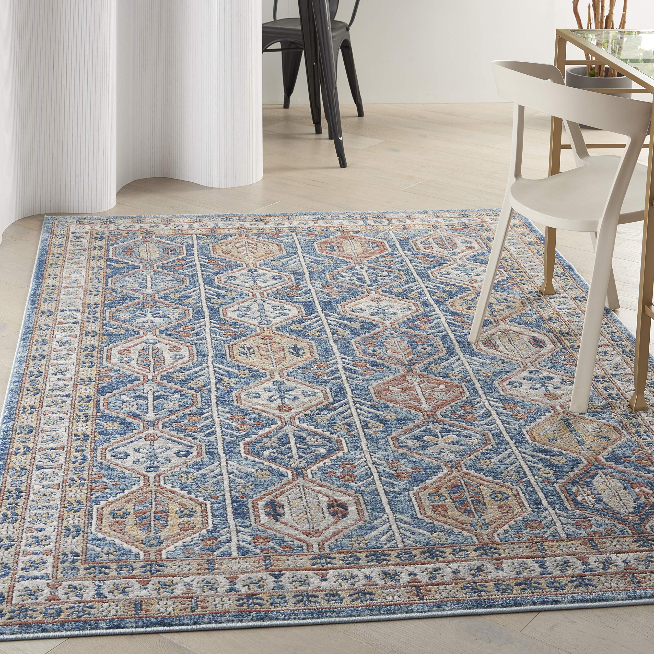 Nourison Concerto Bohemian Blue Multi 3'9