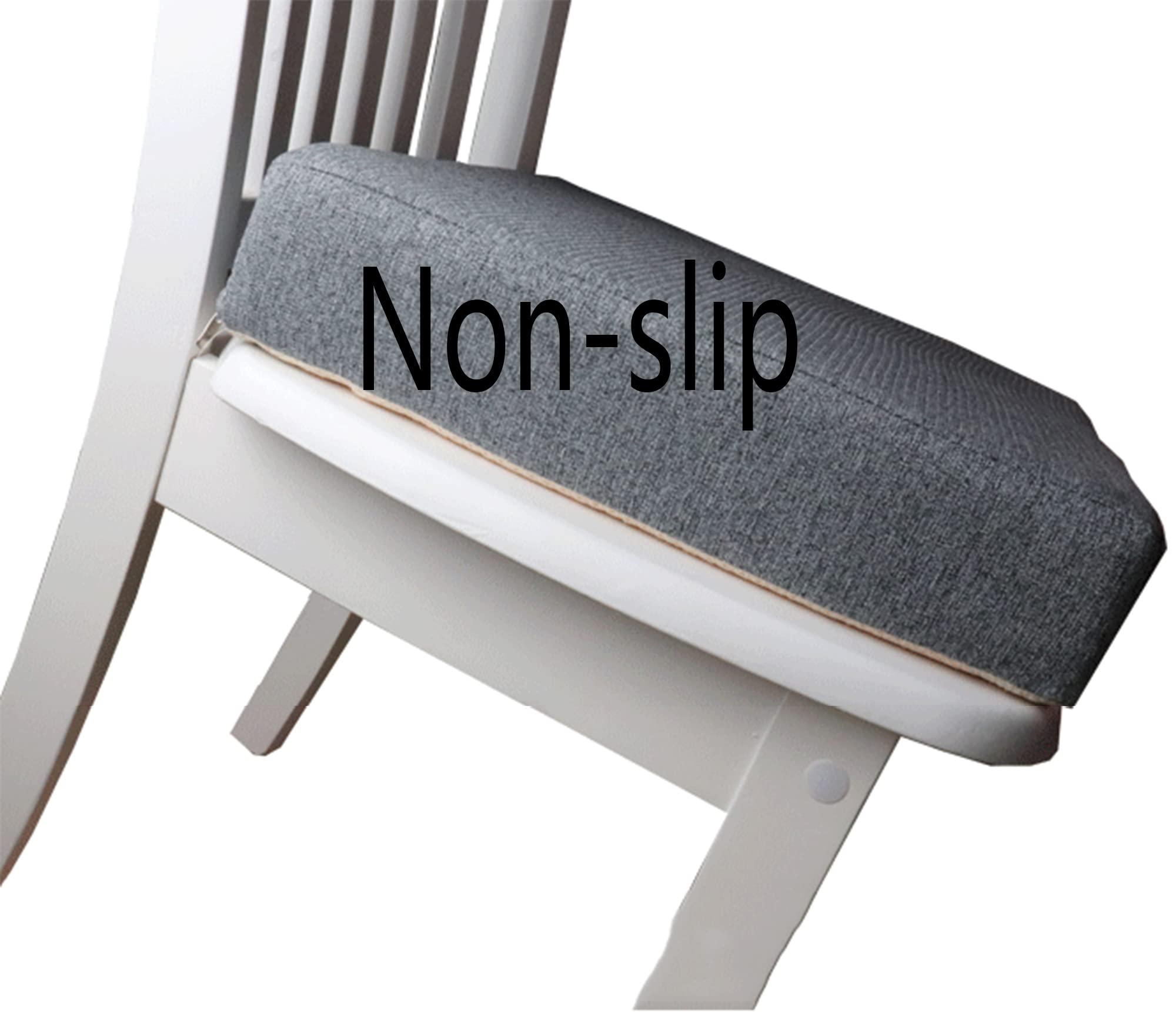 Square Chair Cushion - 5cm Thick Non-Slip Dining Chair Seat Pad - 50x50cm Wine Red - Perfect for Kitchen Stools, Garden, Indoor & Outdoor Use