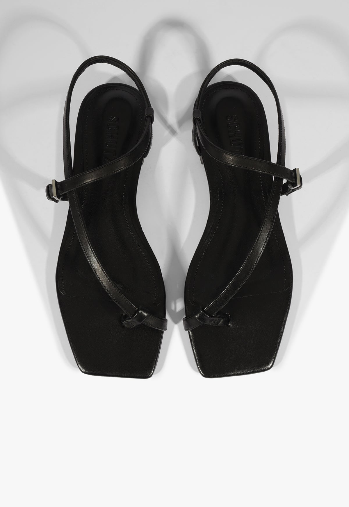 Lisa Black Leather Flat Sandal - Women's Comfortable Casual Sandals for Summer Walking, Beach & Vacation Outfits