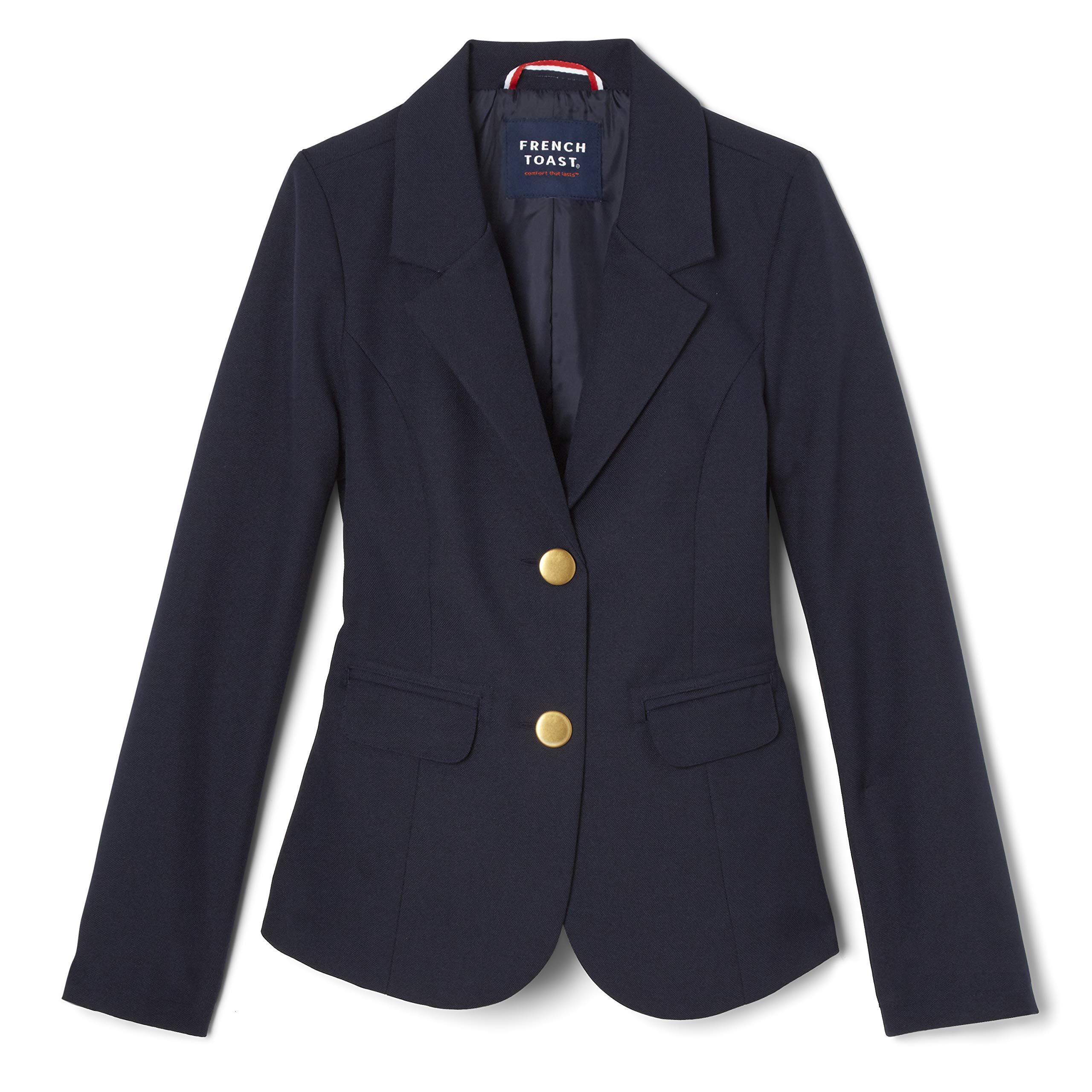French Toast Girls' Classic School Blazer - Navy Blue Wool Blend Jacket for School Uniform & Dress Up | Perfect for Classroom, Graduation & Special Occasions