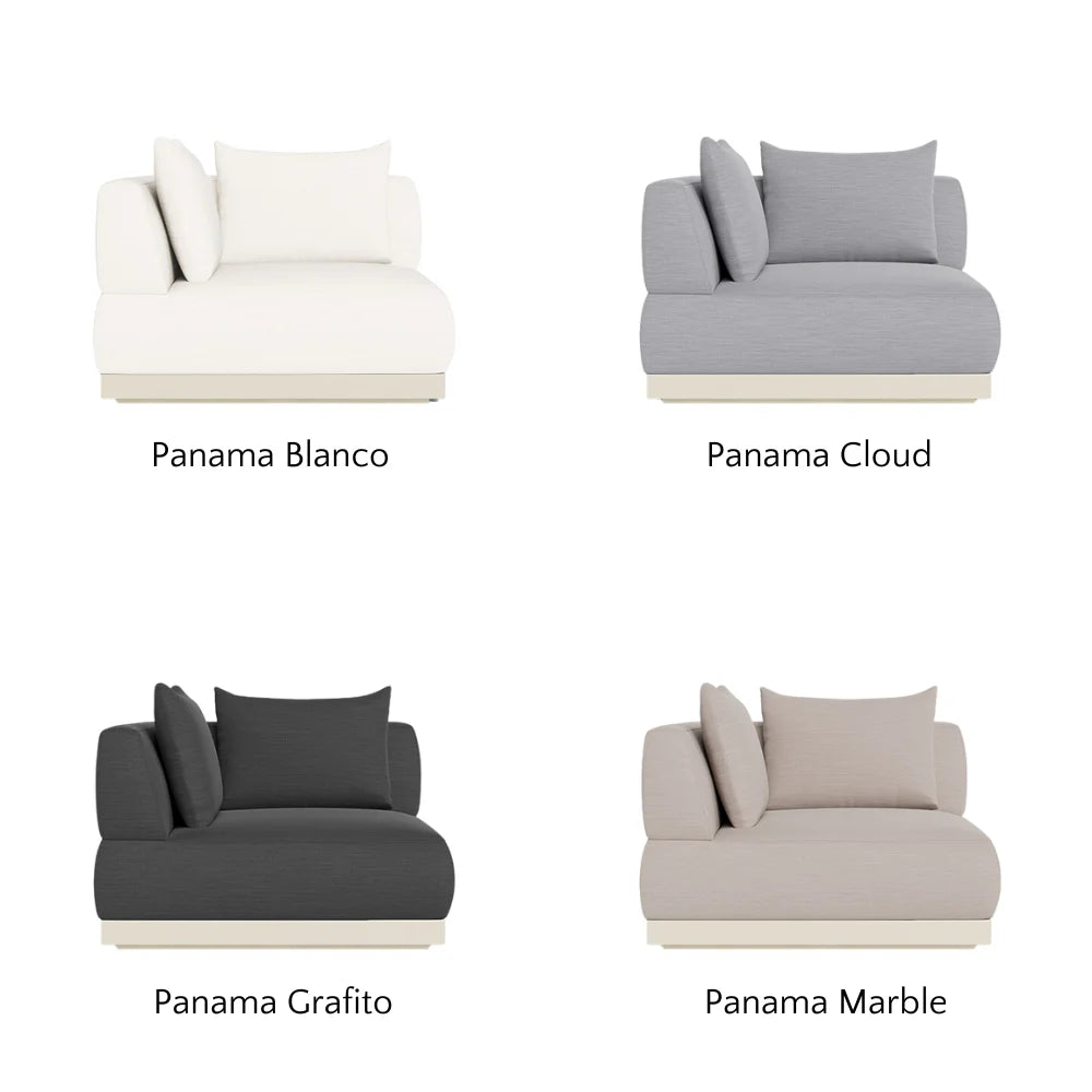 Amalfi Outdoor Corner Sectional Sofa Set - Waterproof Wicker Patio Furniture with Cushions - Perfect for Backyard, Poolside & Garden Relaxation