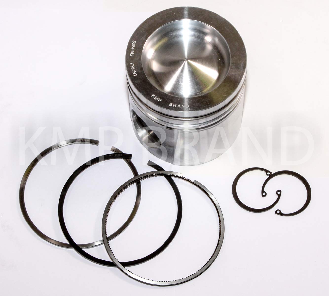 Komatsu® 6745-32-2100 Piston, Clips & Rings Kit - Replacement for PC200, PC220 Excavator Parts - Heavy Duty Engine Repair Components for Construction Equipment Maintenance