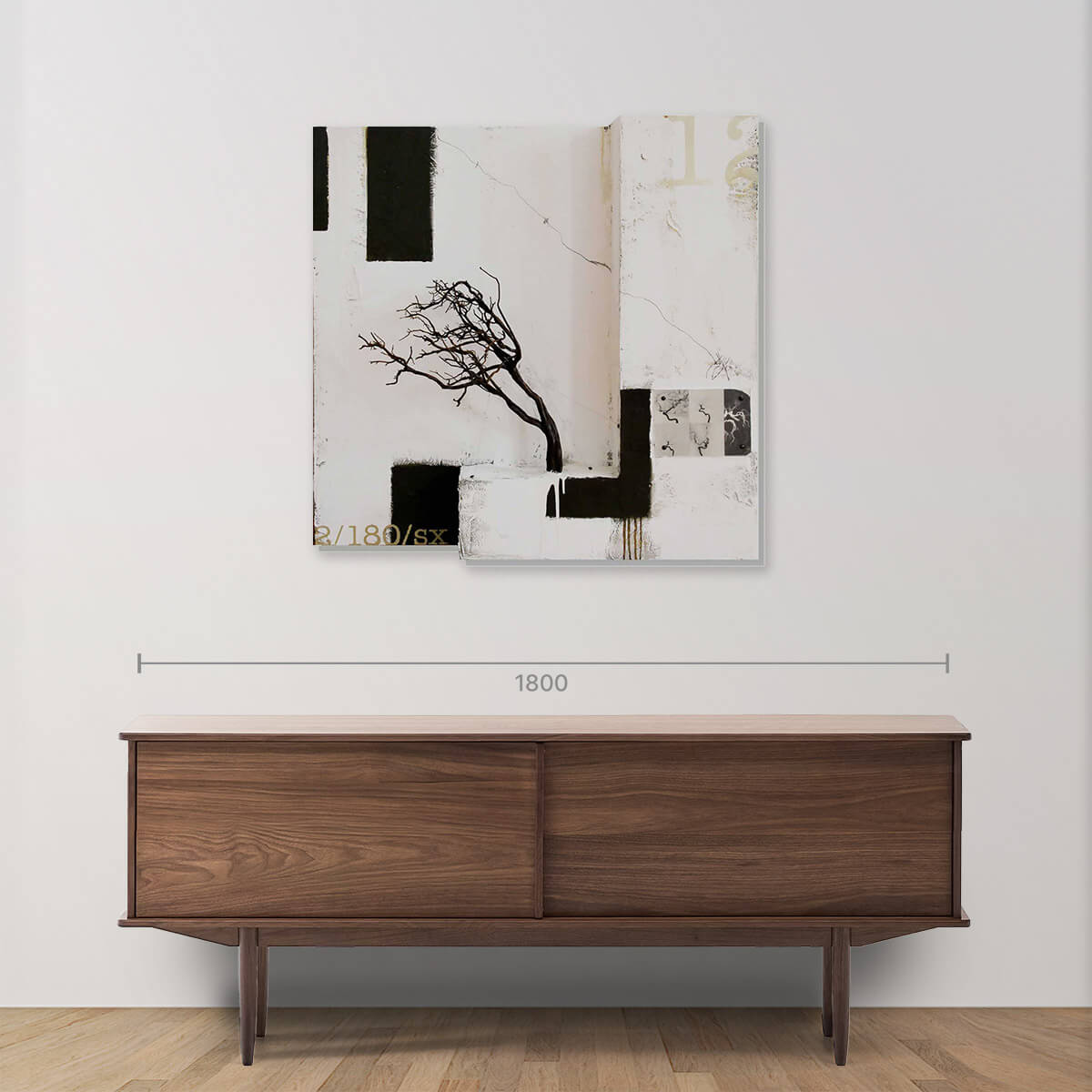 Concrete Paint Wall Sculpture - Modern 3D Art Decor for Home & Office - Perfect for Living Room, Bedroom, and Office Spaces