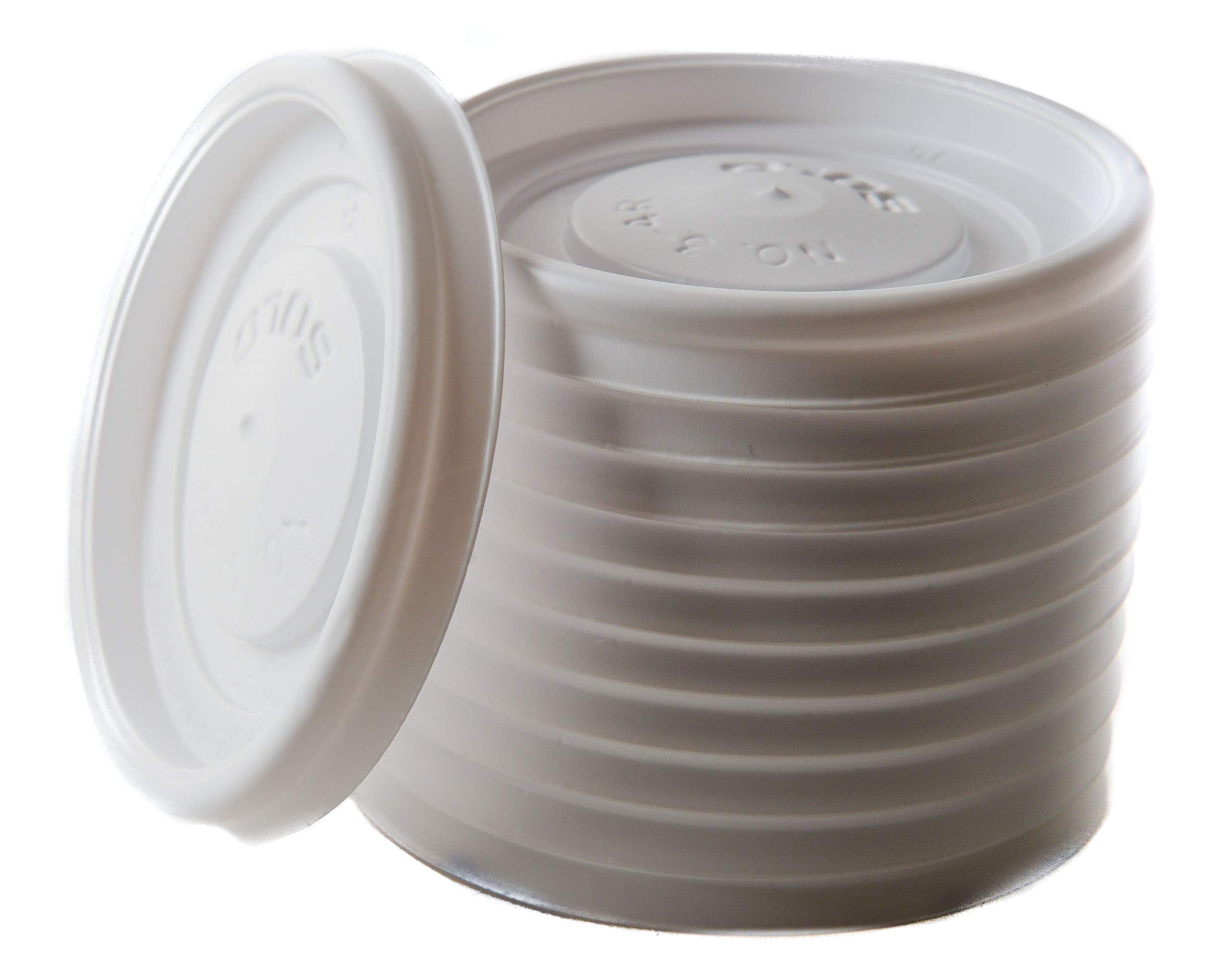 400 Pack 4 oz White Disposable Paper Coffee Cups with Lids - Eco Friendly Biodegradable Hot Beverage Cups for Espresso, Tea, To Go - Perfect for Coffee Shops, Offices, and Catering Events