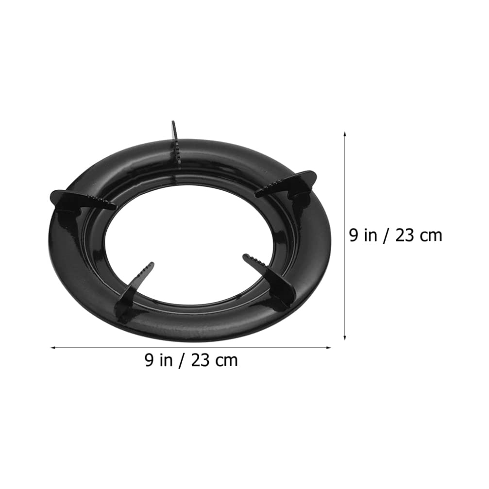 2-Piece Cabilock Wok Support Ring - Heavy Duty Gas Stove Bracket & Pot Stand for Woks, Pans & Cookware - Compatible with Gas Grill, Electric Stove & Kitchen Cooktops - Perfect for Stir-Frying, Deep Frying & Asian Cooking