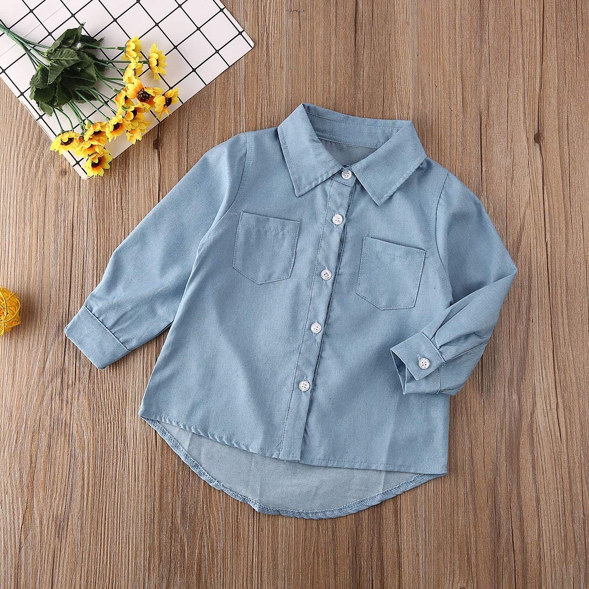MERSARIPHY Toddler Long Sleeve Plaid Shirt for Boys & Girls - Soft Cotton Top for Spring & Winter - Perfect for Playdates, Family Outings and Holiday Photos