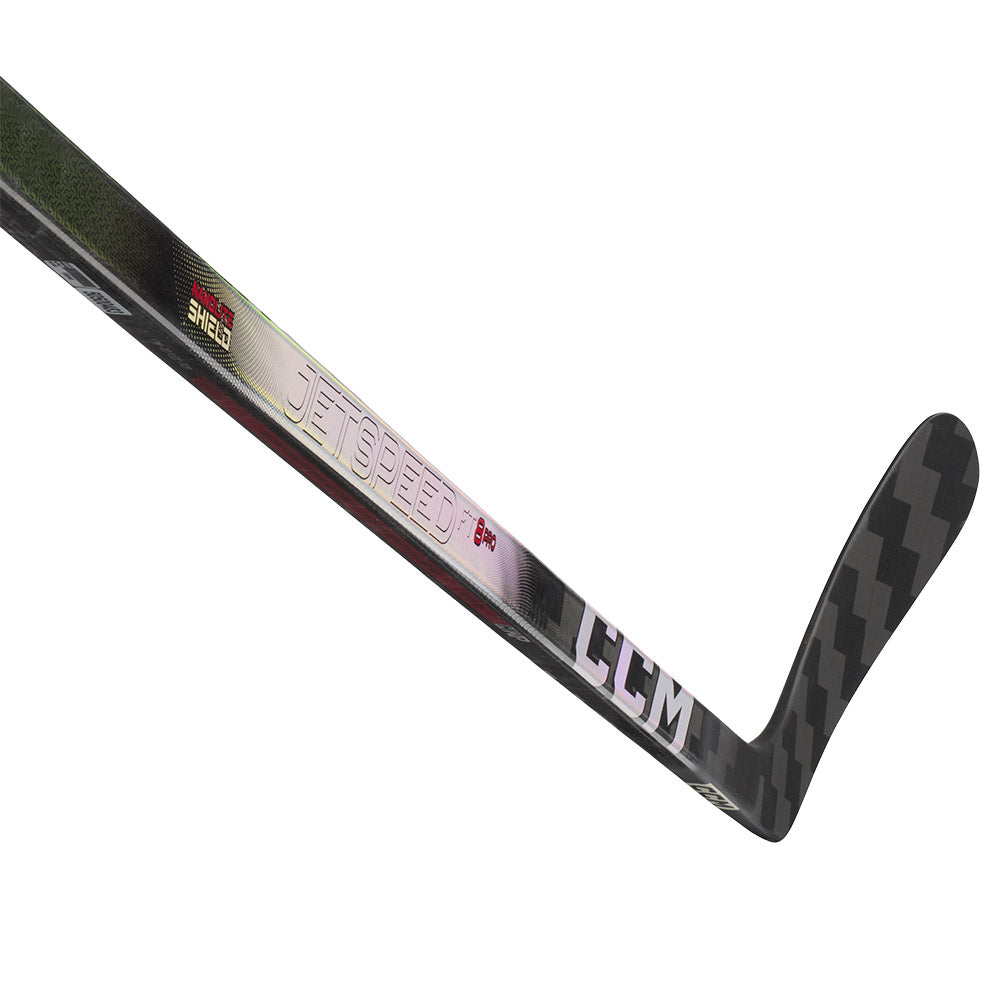 CCM Jetspeed FT8 Pro Youth Ice Hockey Stick - Lightweight Composite Hockey Stick for Kids & Teens - Perfect for Practice, Games & Training