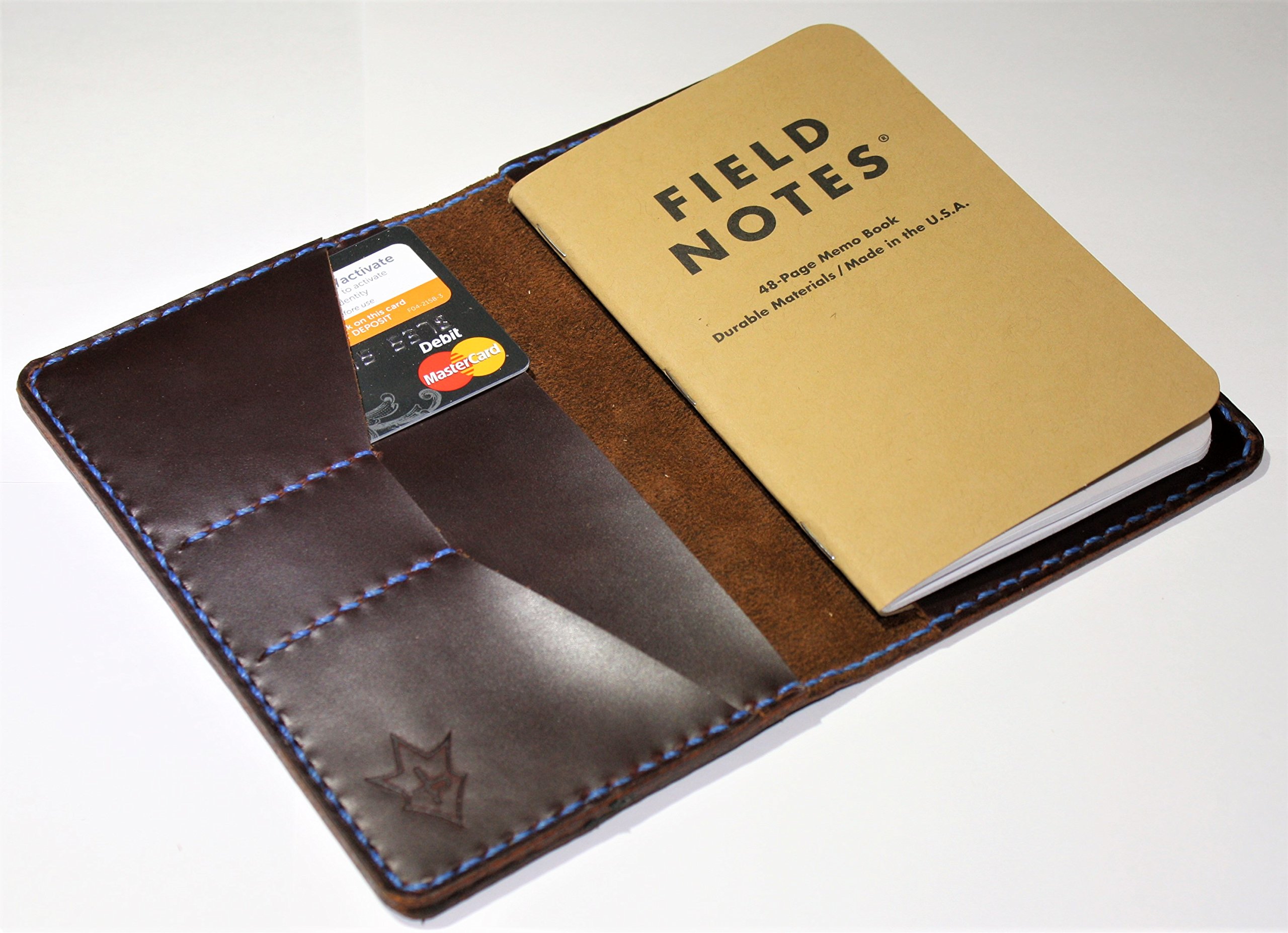 Handmade SCRIBO Field Notes Cover Wallet - Premium Oxblood Leather for Journaling, Sketching & Everyday Carry (EDC)
