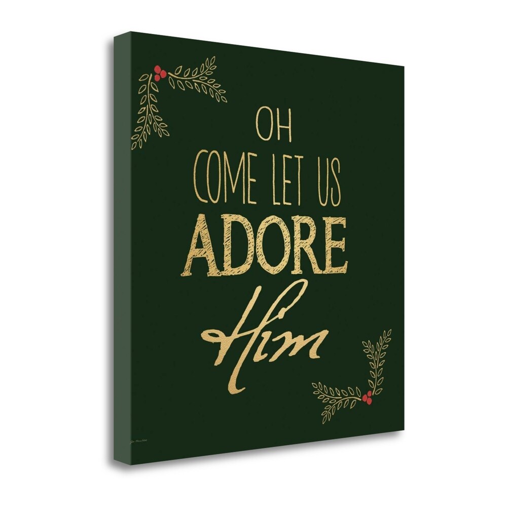Adore Him By Jo Moulton - Premium Giclee Art Print on Gallery Wrapped Canvas, Ready to Hang Wall Decor for Living Room, Bedroom & Office