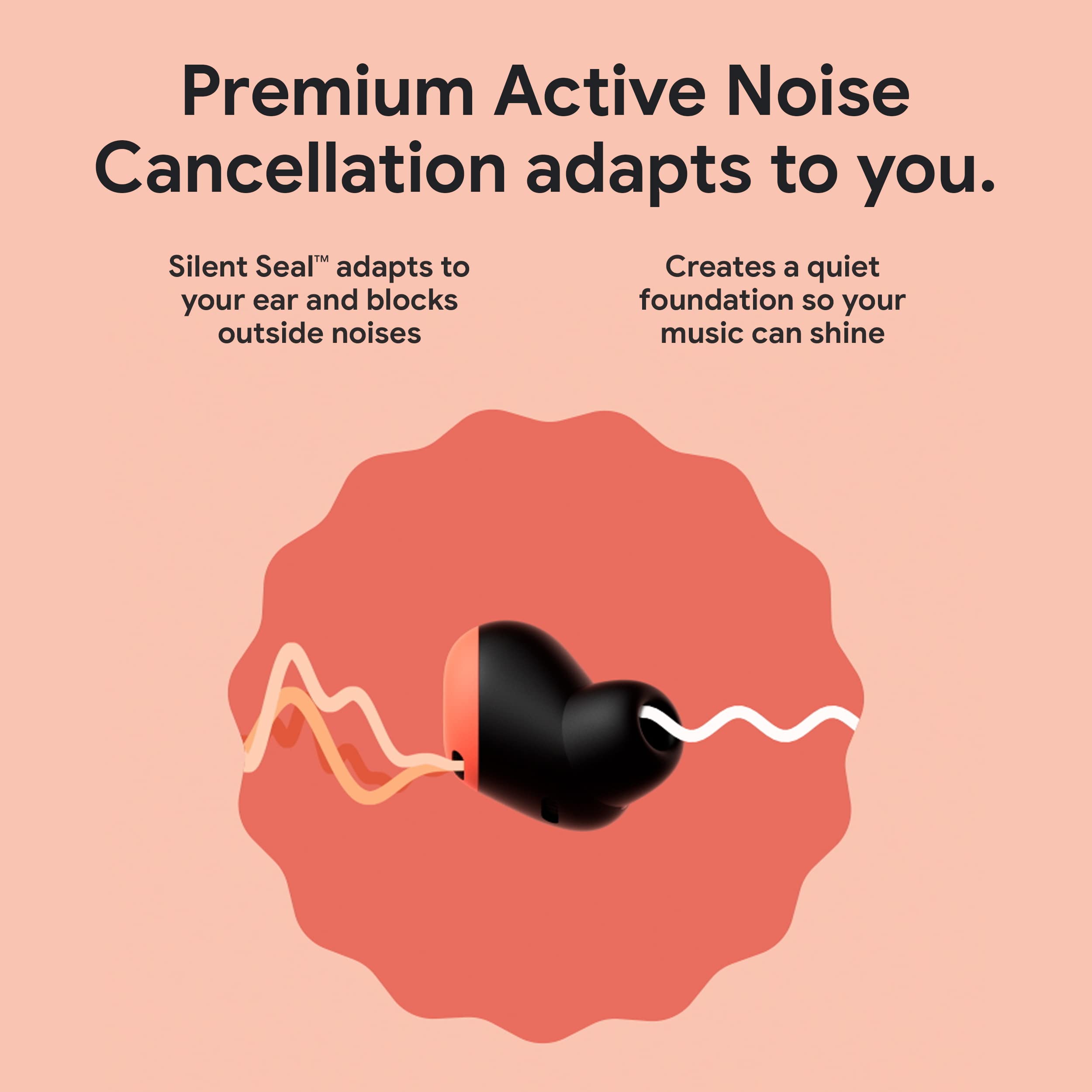 Google Pixel Buds Pro Wireless Earbuds with Active Noise Cancellation - Refurbished Charcoal Black | Perfect for Workouts, Commuting & Travel
