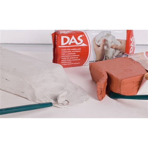 Premium Das Modelling Clay - Non-Toxic Terracotta Air Dry Clay for Kids & Adults - Perfect for Sculpting, Pottery, DIY Crafts & Art Projects