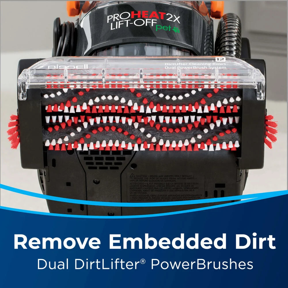 Bissell ProHeat 2X Lift Off Pet Upright Carpet Cleaner for Deep Cleaning Pet Hair and Stains - Perfect for Homes with Dogs and Cats