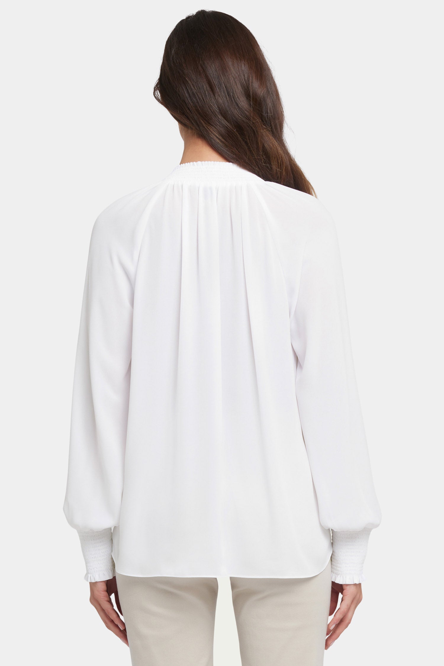 Gemma Blouse in Optic White - Elegant Women's Fashion Top for Work, Date Night & Special Occasions