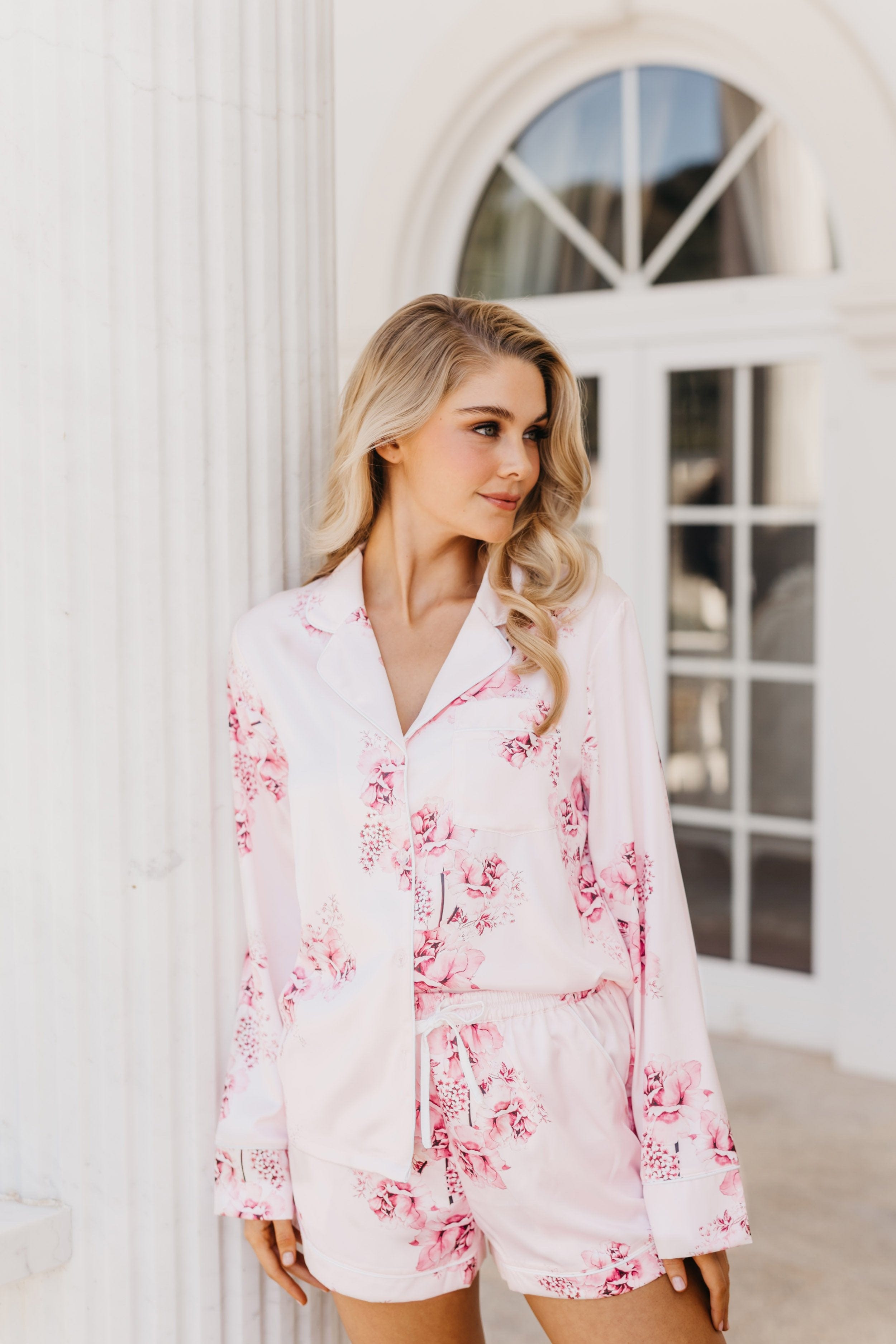 Romi Floral Printed Pajama Set for Women - Soft & Comfortable Sleepwear - Perfect for Lounge, Sleep, and Relaxation at Home