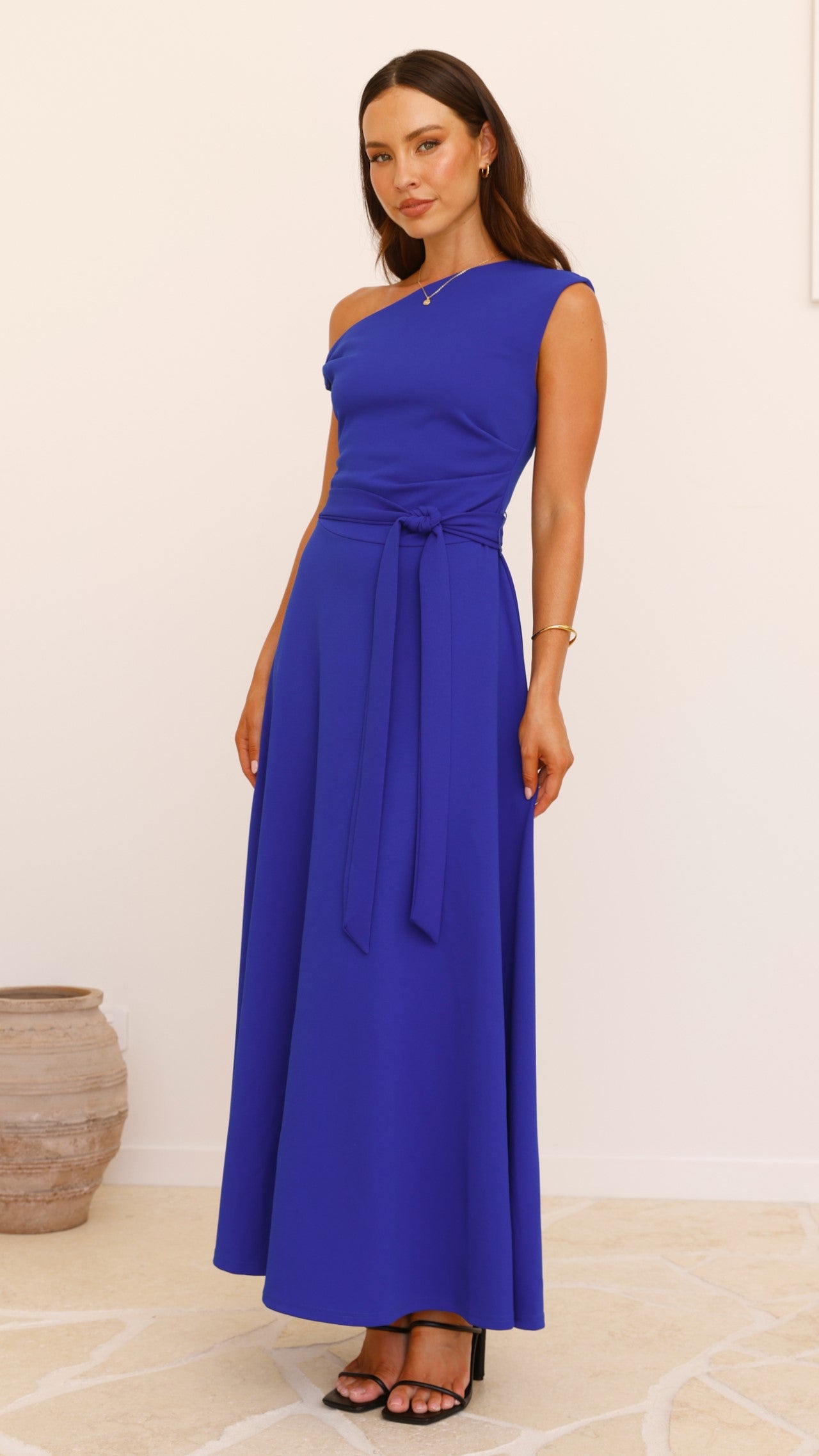 Gemma Maxi Dress - Cobalt Blue Flowy Summer Dress for Women | Beach Wedding, Vacation & Casual Outfit