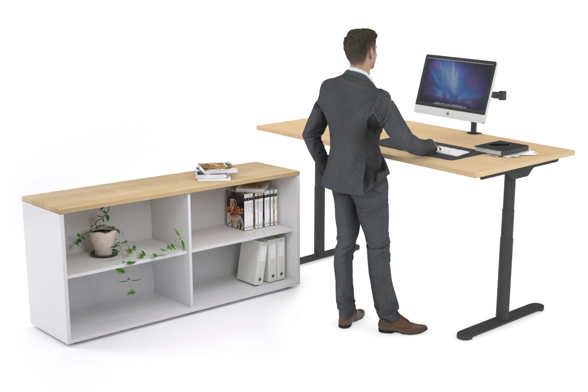 Flexi Premium Height Adjustable Standing Desk - 1800L x 700W Electric Sit Stand Workstation for Home Office, Gaming & Study - Ergonomic Executive Desk for Productivity & Comfort