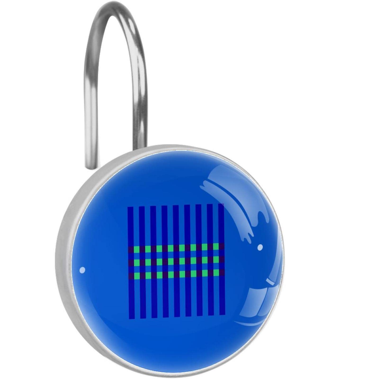 Blue Shower Hooks for Curtain Letter H - Bathroom Organization