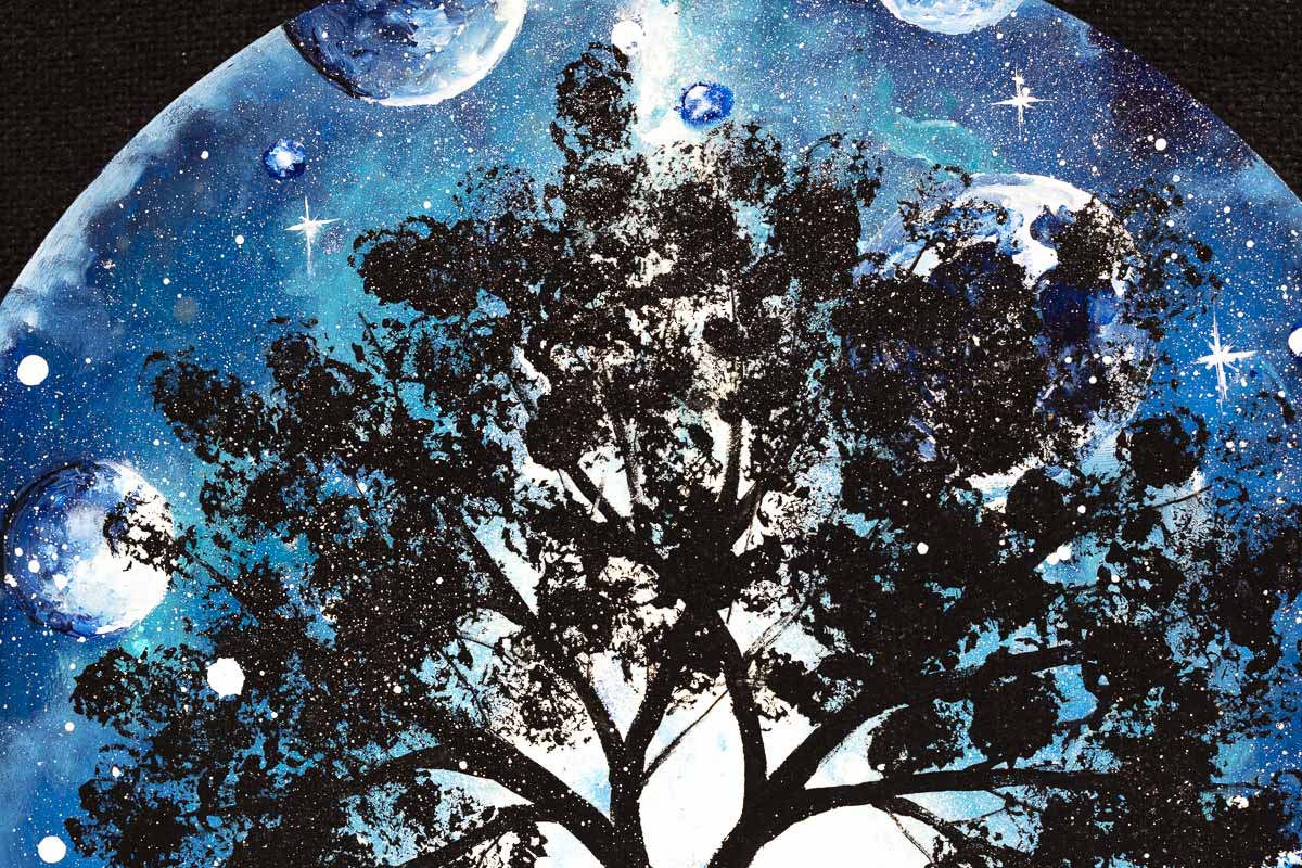 Original Blue Planet Artwork - Handmade Wall Decor for Home & Office - Perfect for Living Room, Bedroom, or Gift Giving