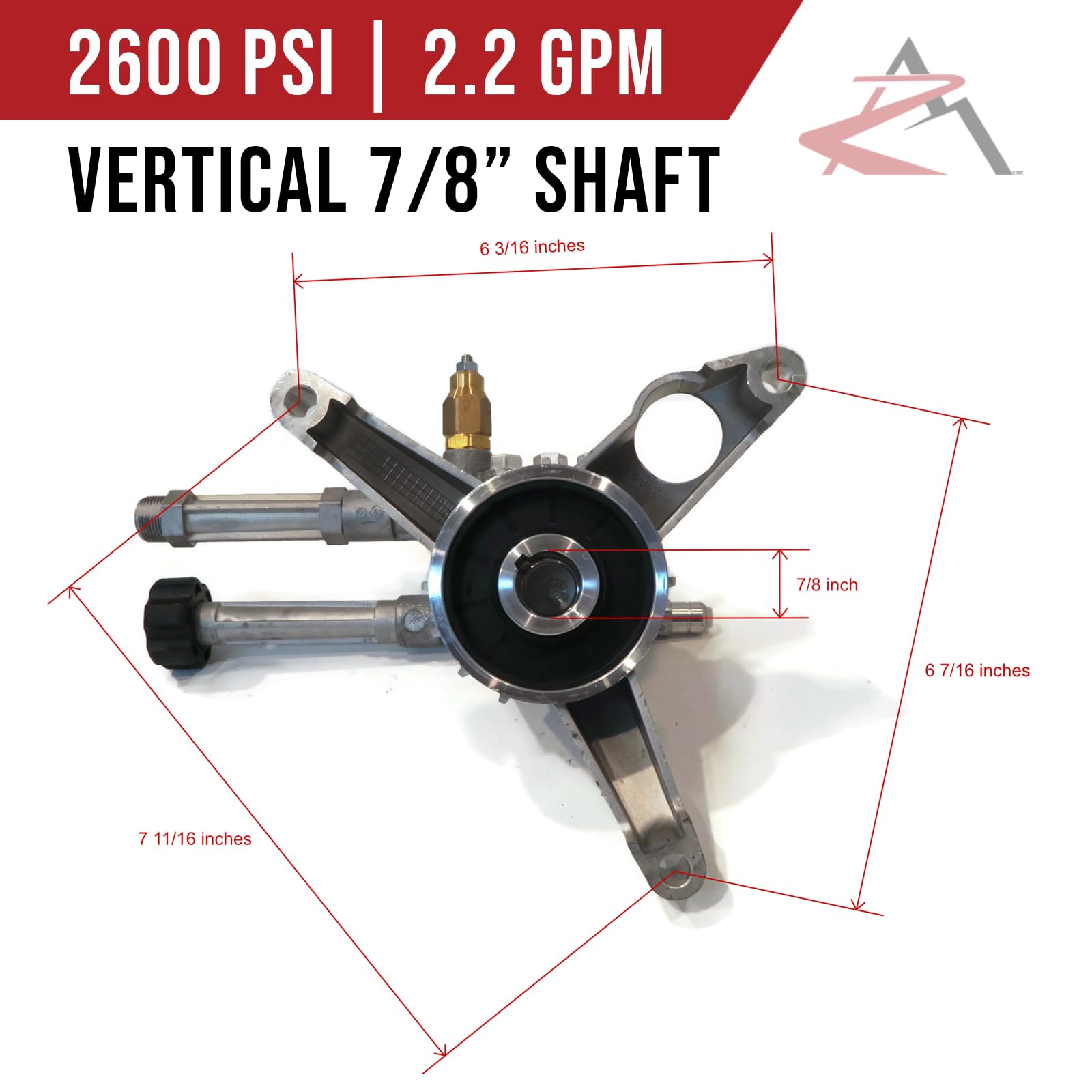 AR 2600 PSI 2.2 GPM 7/8