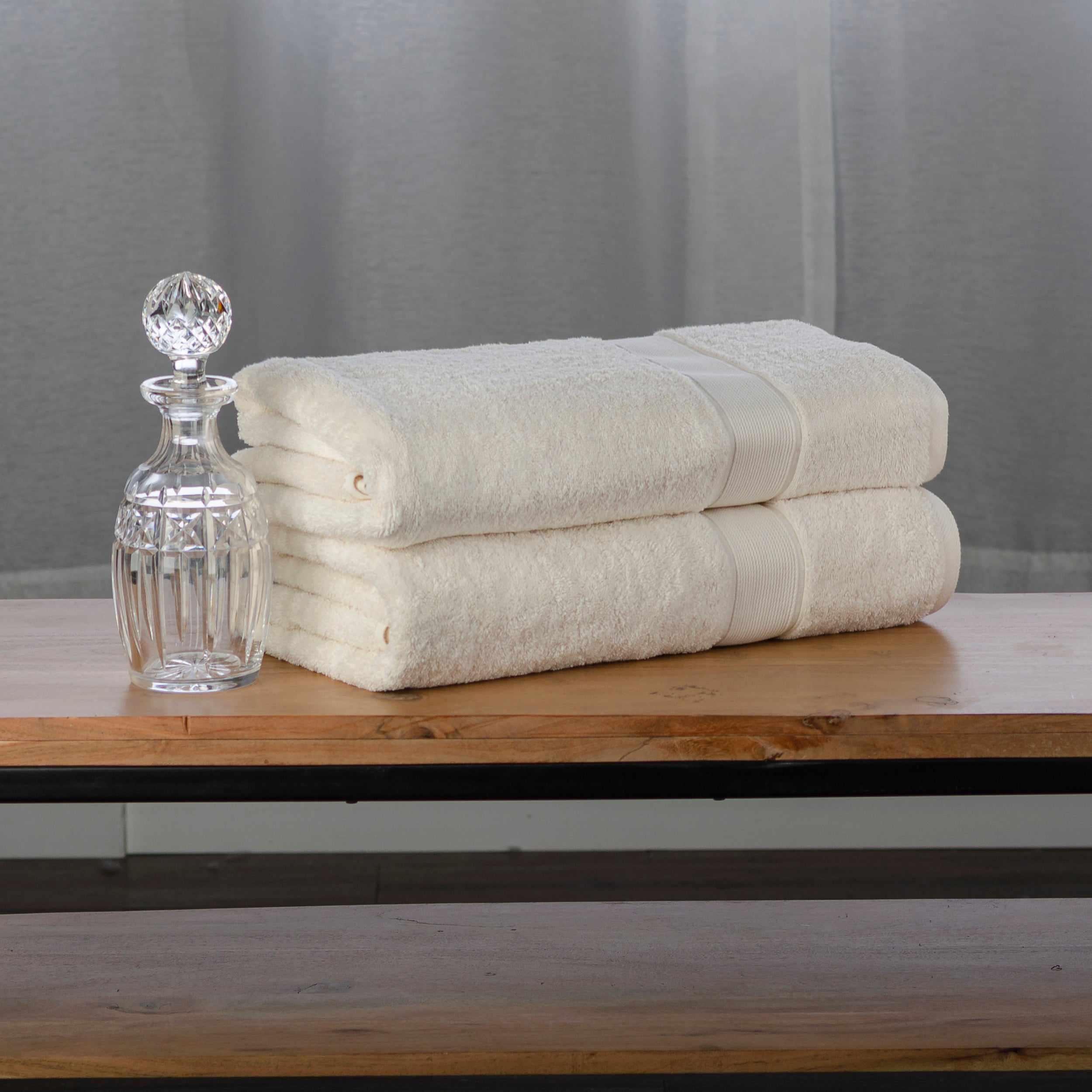 Premium Organic Cotton 650 GSM 2-Piece Bath Sheet Set - Ultra Soft & Absorbent Luxury Towels for Spa, Hotel & Home Bathroom