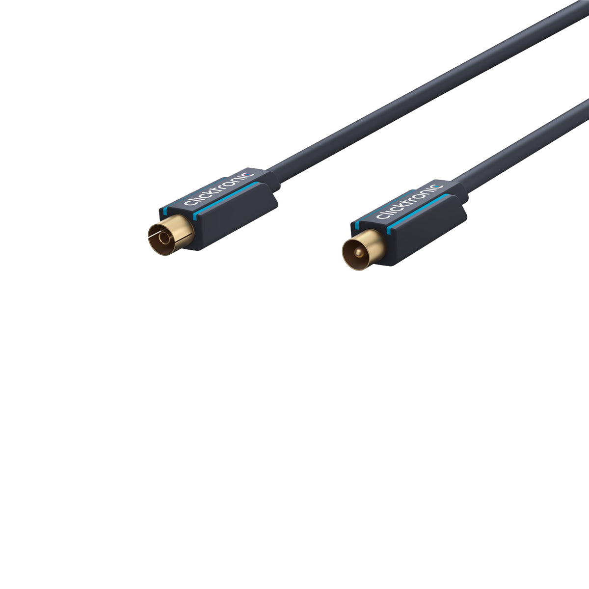 High-Speed Clicktronic Coaxial Antenna Cable 5m (16.4ft) - 75 Ohm RG6 Digital TV Satellite Internet Signal Booster - Perfect for Home Theater, Gaming & Outdoor TV Setup