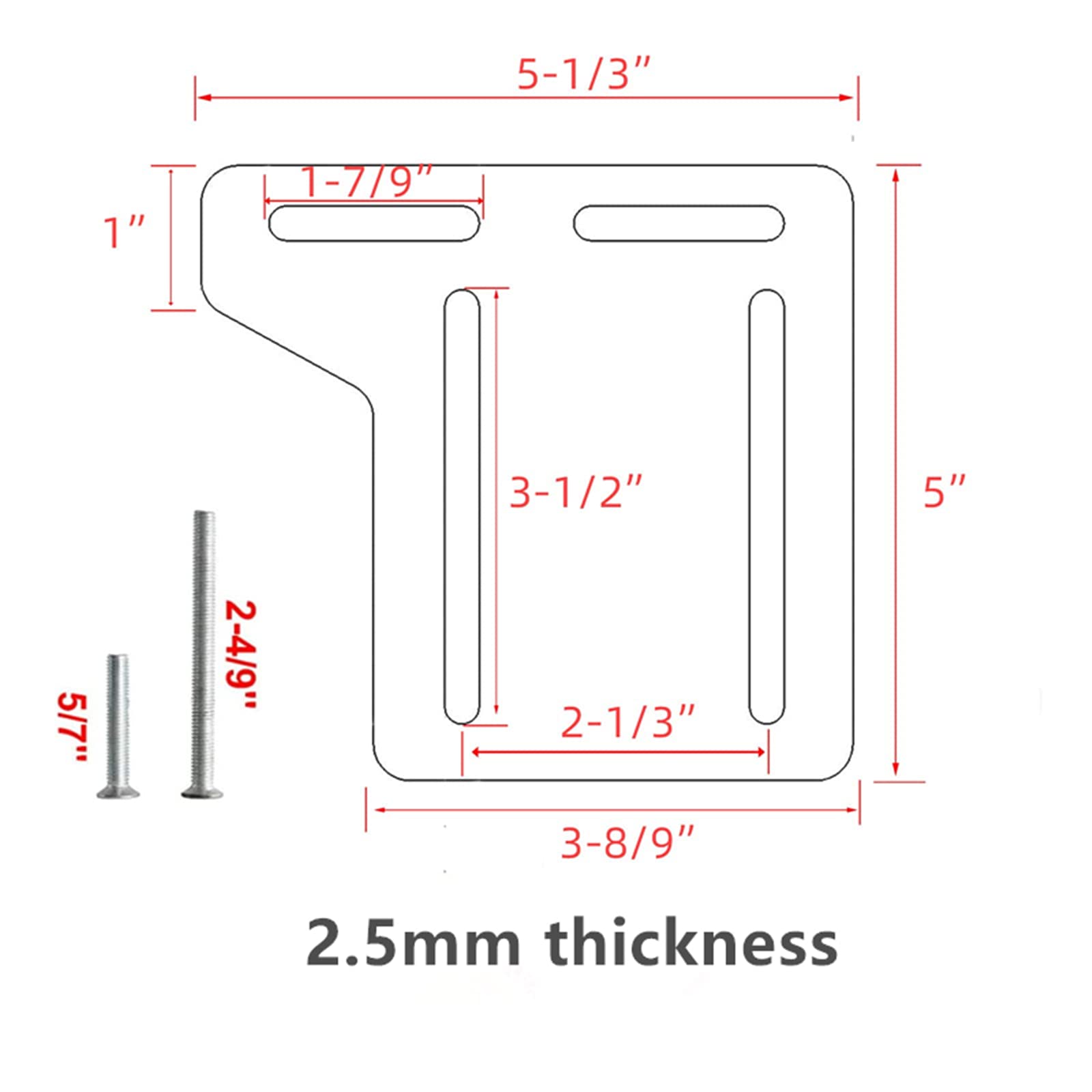 Heavy Duty Bed Frame Brackets & Adapter Kit - Convert Full to Queen Size Headboard, Metal Bed Frame Modification Plate | Perfect for Bedroom Upgrades & DIY Furniture Projects