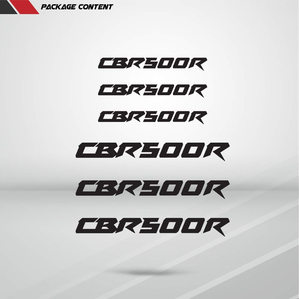 Stickman Vinyls Gloss White Motorcycle Superbike Sticker Decal Pack - Waterproof, Durable Vinyl Decals for Honda CBR500R - Perfect for Bike Customization, Helmets & Laptops