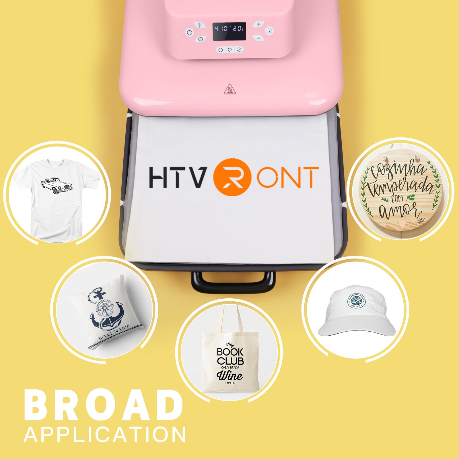 HTVRONT 15x15 Auto Heat Press Machine for T-Shirts - Intelligent Auto Release, Fast Heating & Auto-Off - Smart Heat Press for HTV, Sublimation & Heat Transfer Projects - Perfect for DIY Crafts, Custom Apparel & Small Business Printing