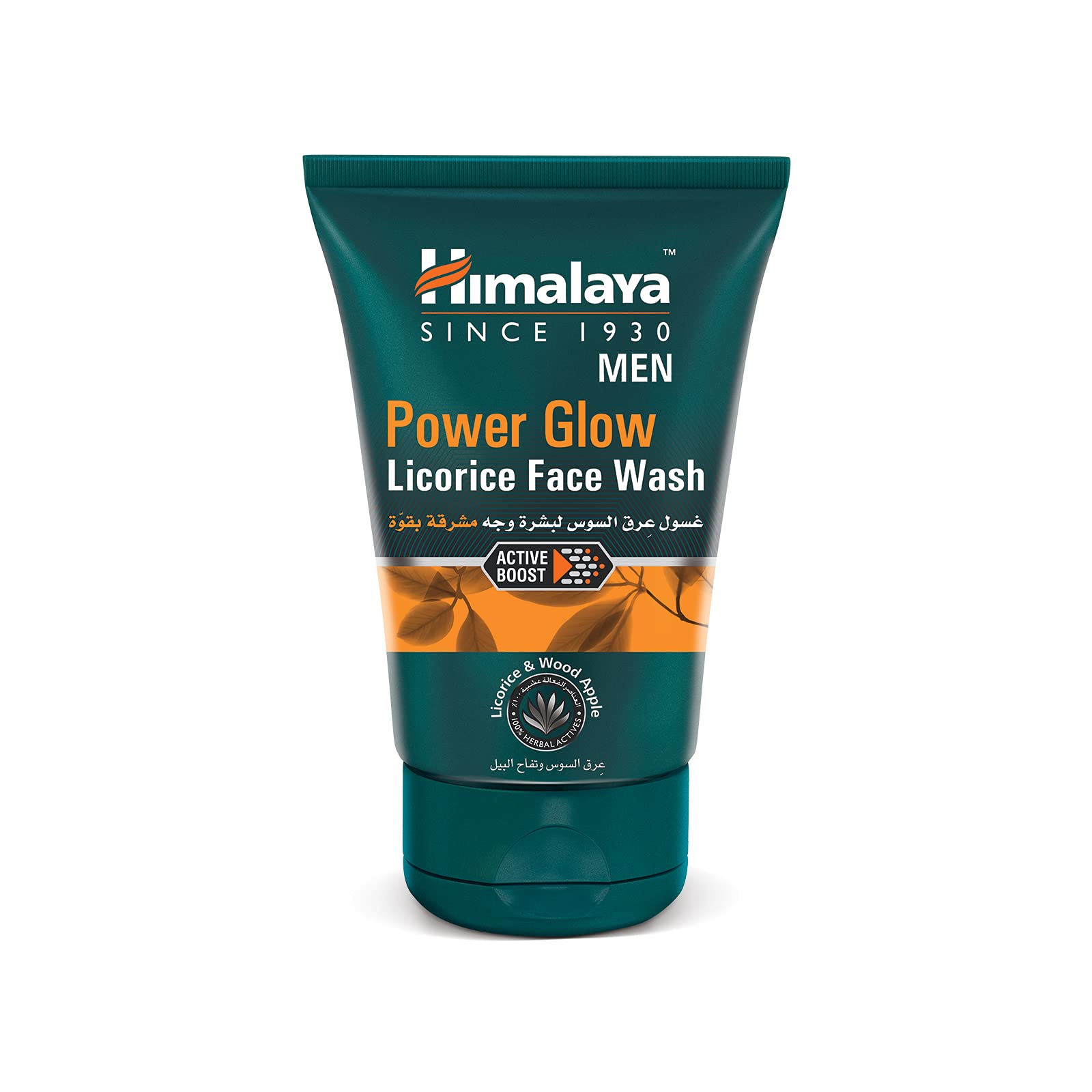 Himalaya MEN Power Glow Licorice Face Wash for Men - 100ml | Brightening & Oil Control | Daily Skincare for Clear & Glowing Skin