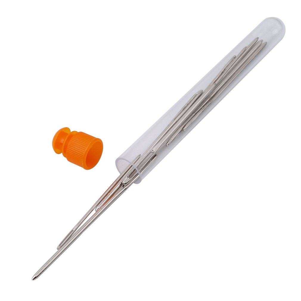 9Pcs Big Eye Beading Needles - Stainless Steel Sewing & Embroidery Needles for Jewelry Making, Cross Stitch, and Handicrafts | Durable & Flexible Crafting Tools