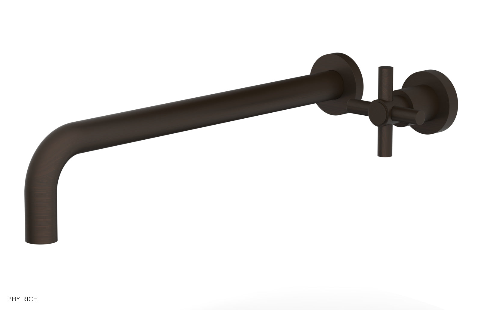 Basic 14 Single Handle Wall Mounted Lavatory Faucet Set with Cross Handle D131 18 - Perfect for Bathroom Sink, Powder Room & Guest Bath Installation