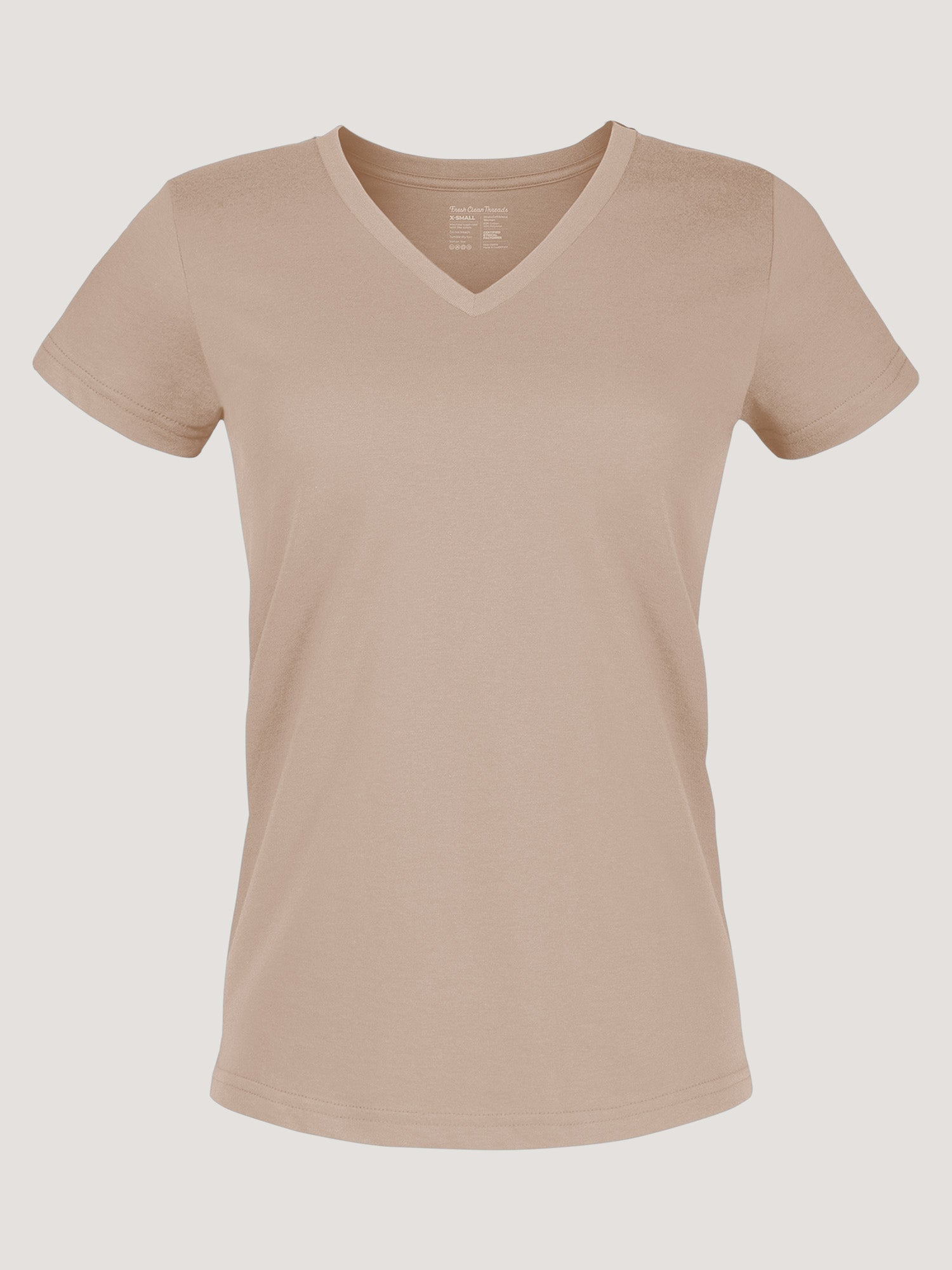 Women's Desert V-Neck T-Shirt - Soft & Breathable Cotton Top for Casual Wear - Perfect for Summer, Travel & Everyday Outfits