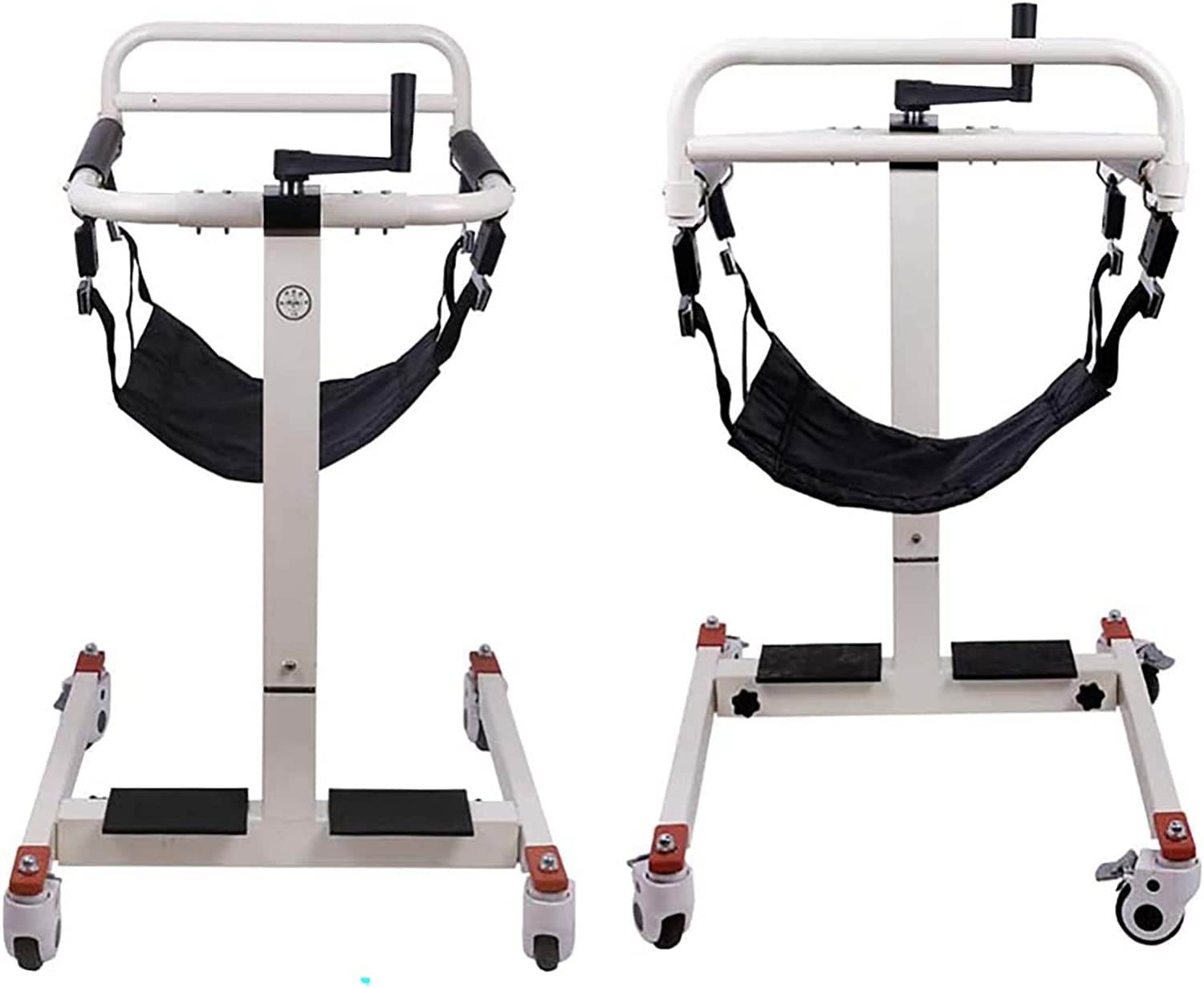 **Adjustable Height Patient Transfer Lift Wheelchair with Toilet Seat - Portable Shower & Car Lift for Elderly & Disabled - Home Use for Bed to Toilet Mobility Assistance**