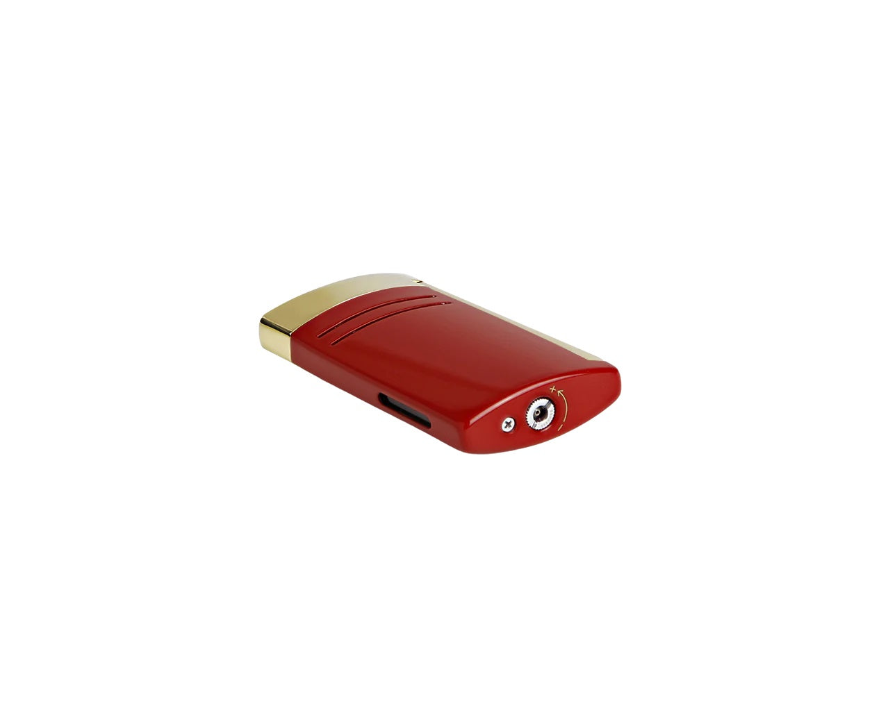 S.T. Dupont MaxiJet Burgundy and Gold Luxury Lighter - Premium Butane Lighter for Cigars, Cigarettes & Home Use | Elegant Gift for Men & Collectors