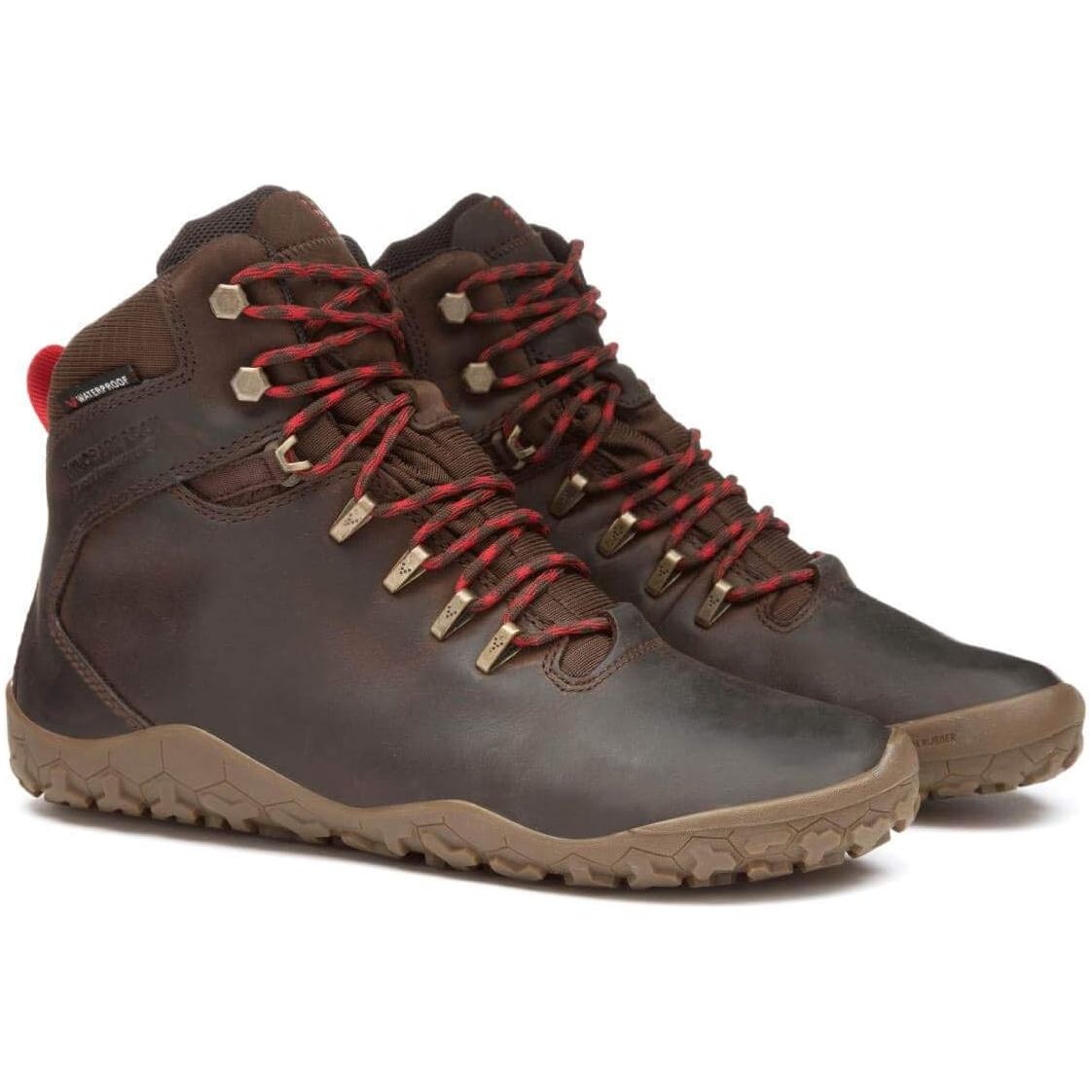 Vivobarefoot Women's Tracker FG Boot - Waterproof Hiking Shoes for Outdoor Adventures in Dark Brown | Perfect for Trail Running, Camping & Winter Walking