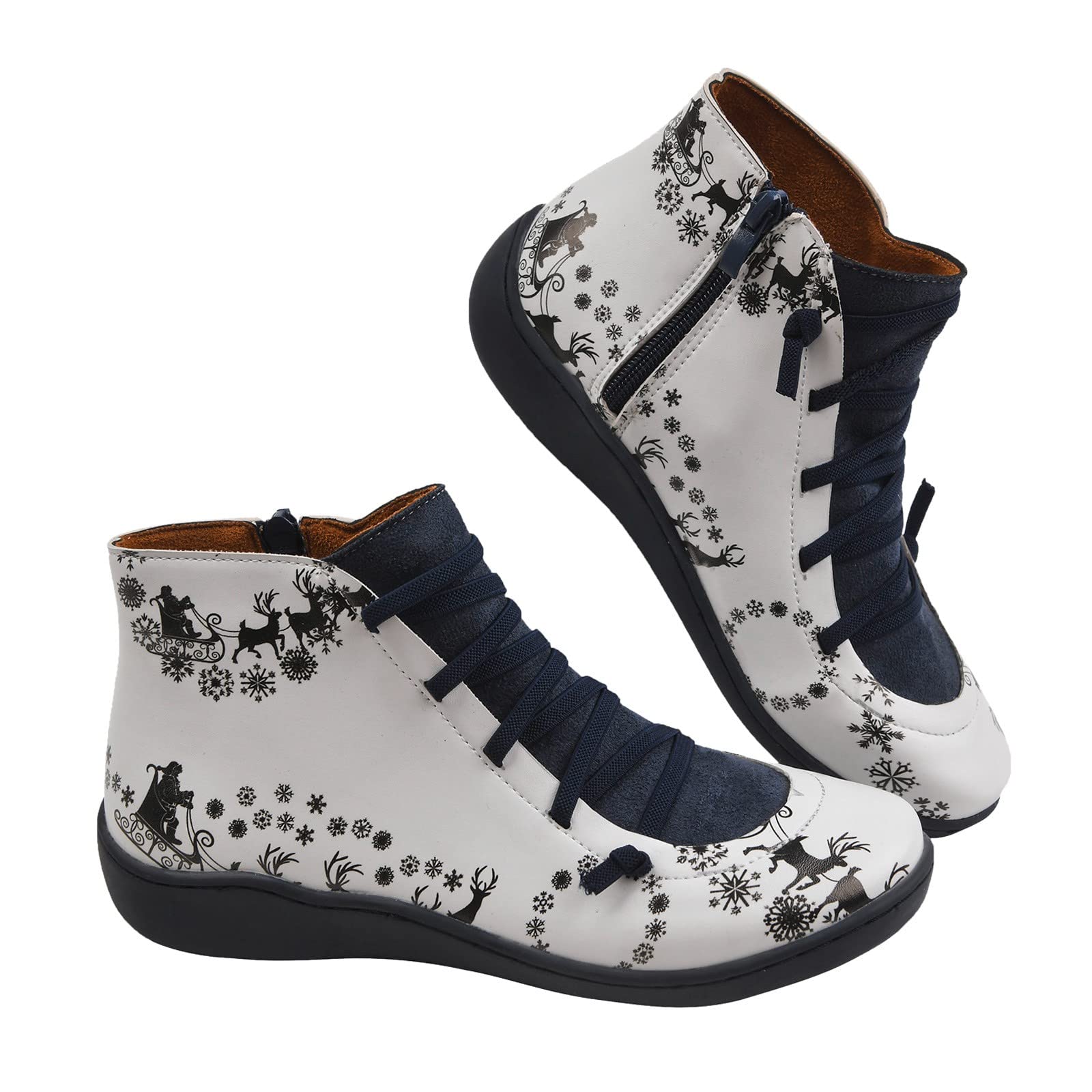 **Women's Waterproof Hiking Boots - Anti-Slip Leather Ankle Boots with Zipper for Outdoor Trekking & Autumn Adventures - Perfect for Trail Hiking, Camping & Travel**