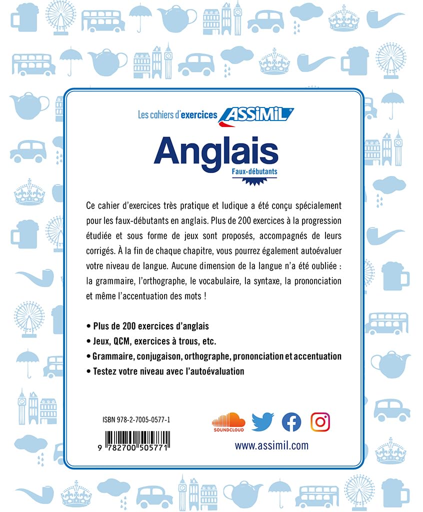 Learn English Workbook for French Speakers - Beginner Level English Exercises & Practice Book (French Edition) - Perfect for Self-Study, Language Classes & Travel Preparation