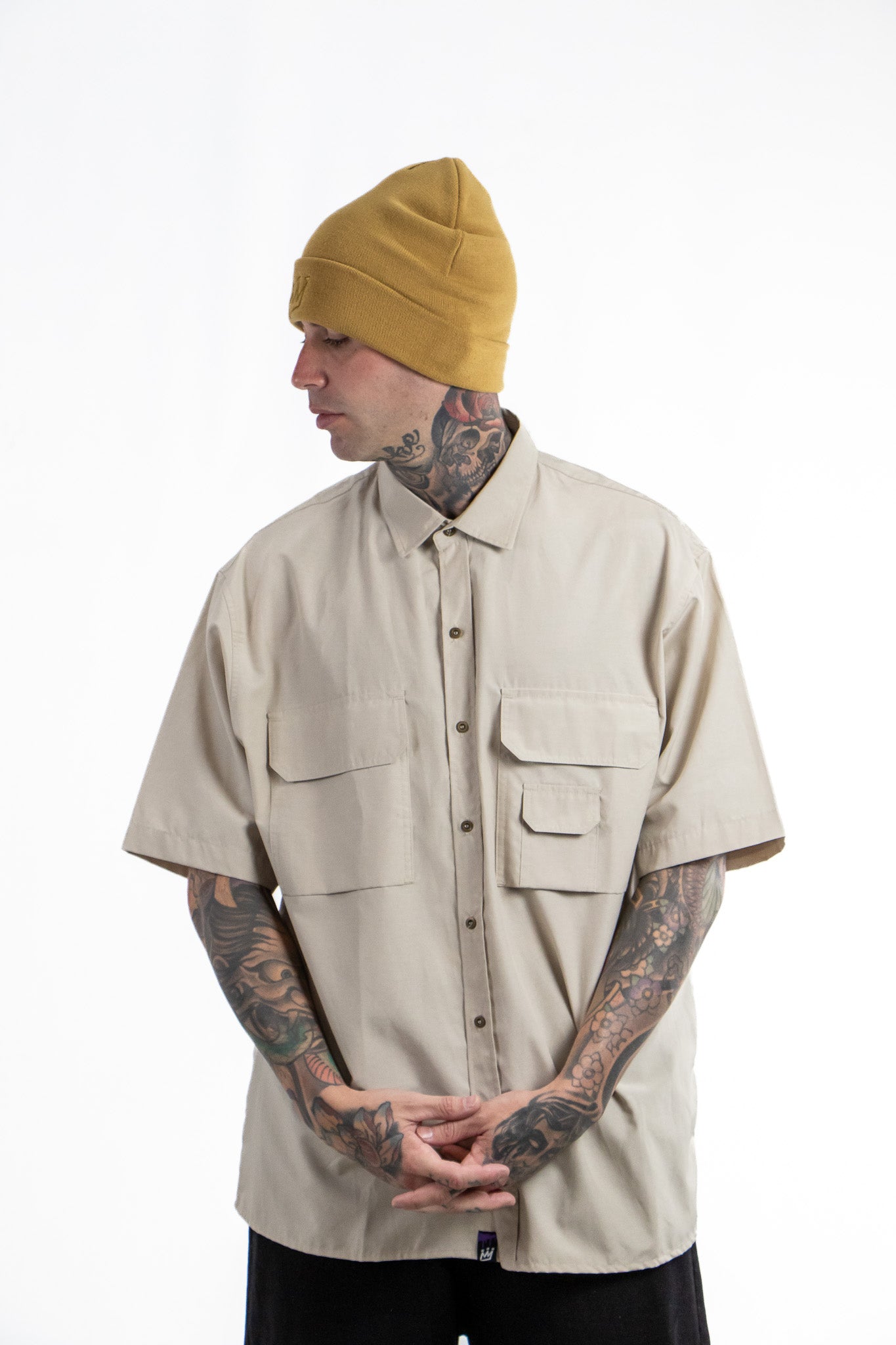 King Of Art H Bronx Koa Beige T-Shirt - Trendy Streetwear Graphic Tee for Men | Perfect for Casual Outfits, Hip Hop Fashion & Urban Street Style