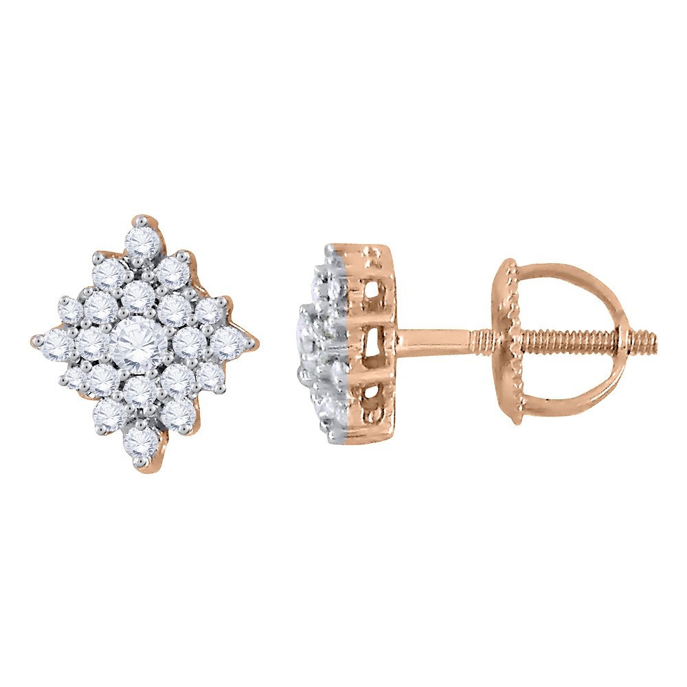 KATARINA Diamond Fashion Earrings - 3/8 cttw G-H I2-I3 in 14K Gold or Sterling Silver | Elegant Jewelry for Women, Perfect for Parties, Weddings & Special Occasions
