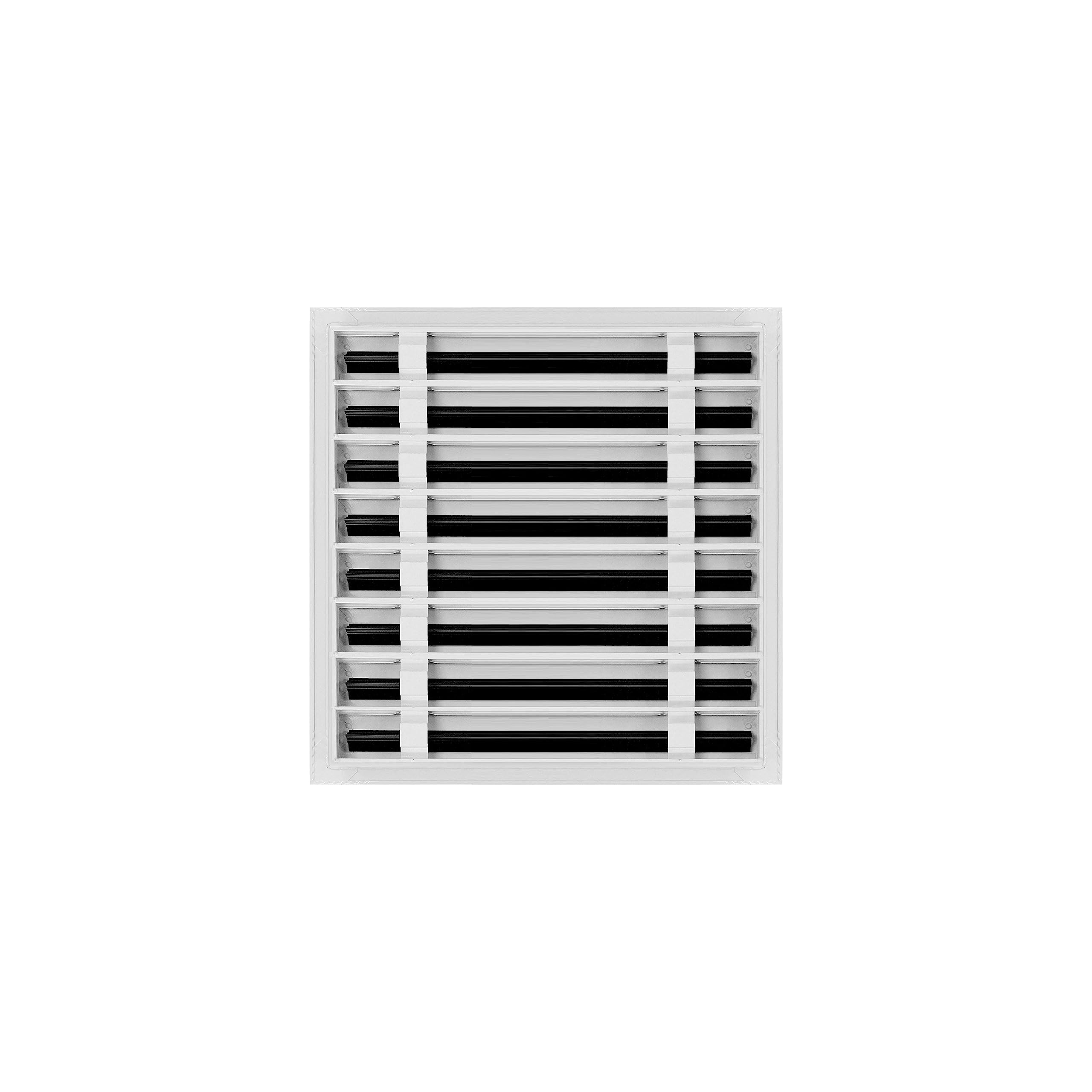 16x16 Modern AC Vent Cover - Decorative White Air Vent Grille - Standard Linear Slot Diffuser for Ceiling, Walls & Floors - Texas Buildmart - Perfect for Home, Office & Commercial Spaces