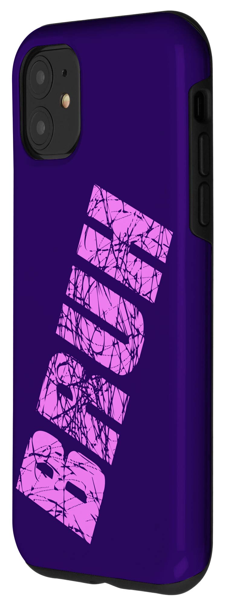 iPhone 11 Case for Women & Girls - Cute Bruh Pink Protective Phone Cover | Slim Fit, Shockproof, Scratch Resistant | Perfect for School, Work, Travel & Everyday Use