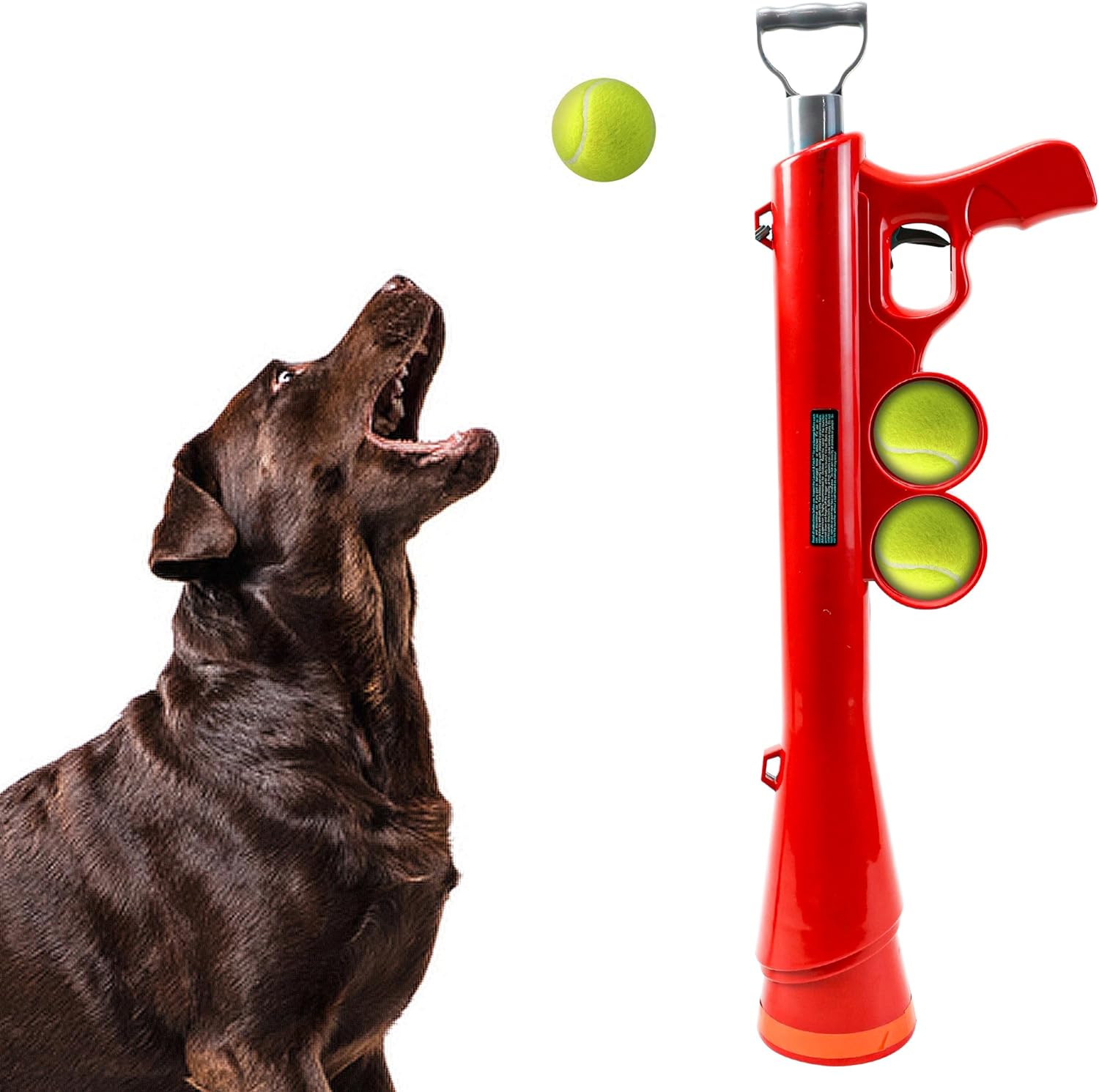 Automatic Tennis Ball Launcher for Dogs - Interactive Fetch Toy for Outdoor Play & Training - Perfect for Backyard, Park & Beach Fun