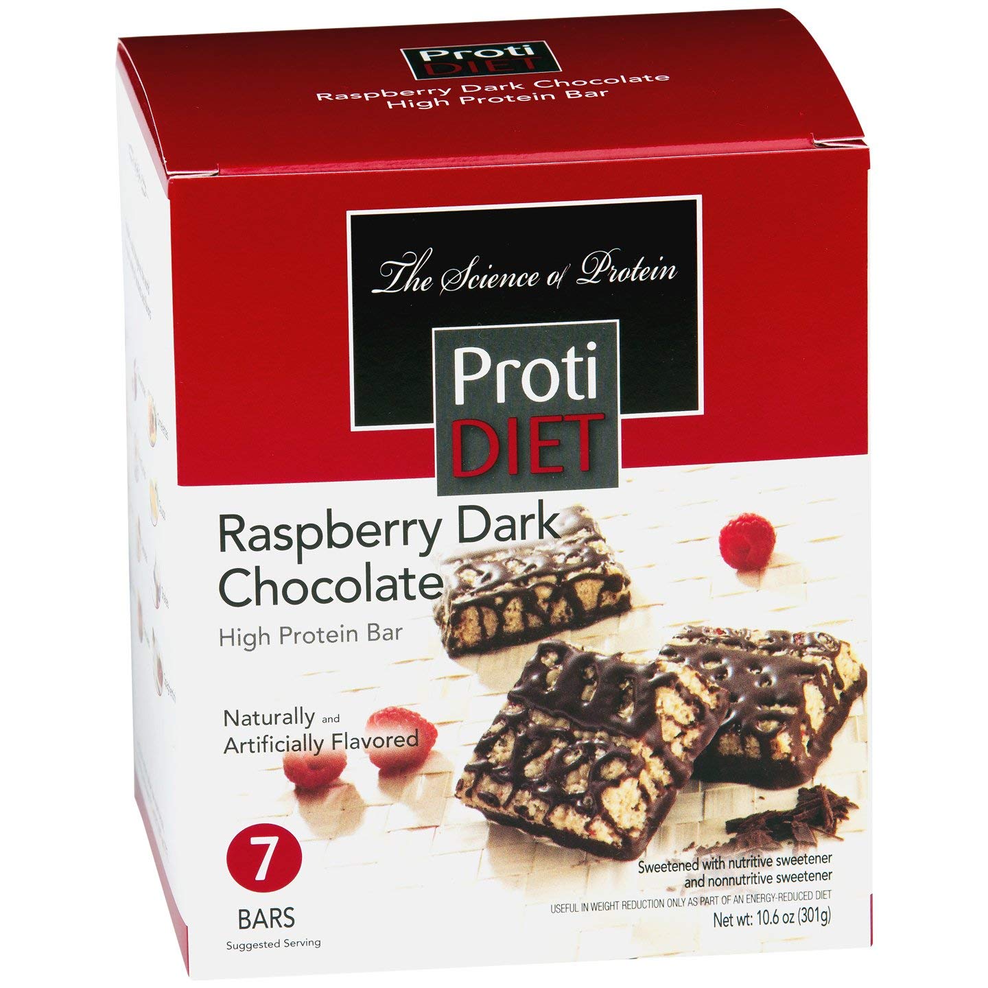 Delicious Raspberry & Dark Chocolate Protein Snacks - Low Carb, Keto Friendly, Gluten Free Healthy Snacks for Weight Loss & Energy Boost | Perfect for Office, Gym & On-the-Go