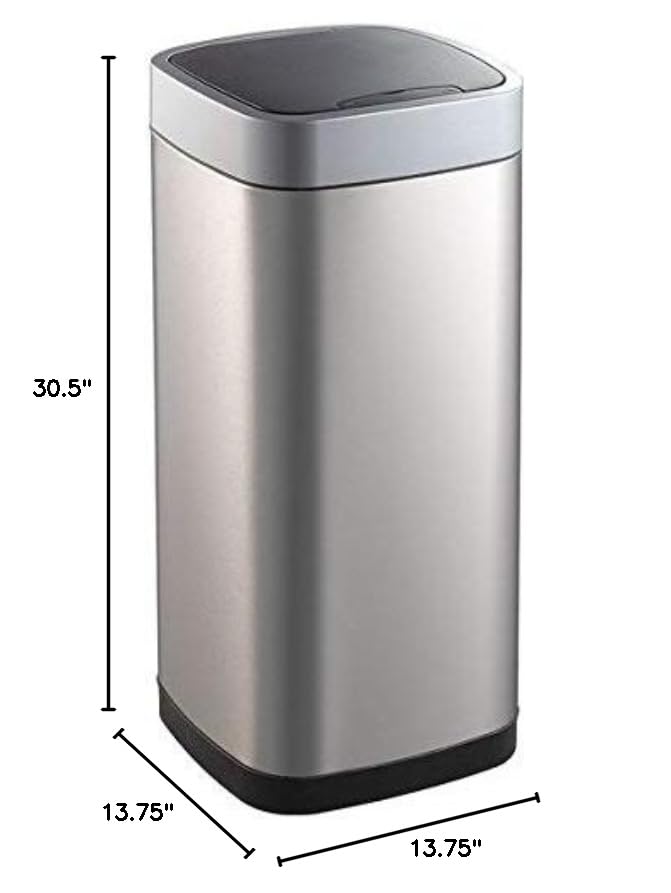 Automatic Sensor Trash Can - 21 Gallon Touchless Kitchen Garbage Bin with Motion Sensor for Hands-Free Disposal - Perfect for Home, Office, and Commercial Use