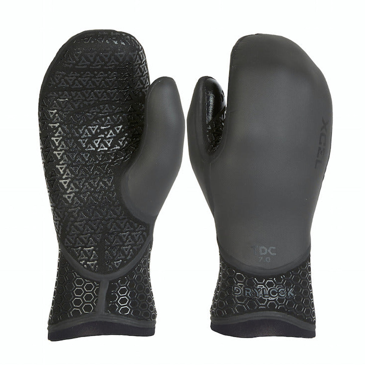 7mm XCEL Drylock Mitts - Premium Neoprene Gloves for Cold Water Surfing, Diving & Water Sports | Warm & Waterproof Hand Protection