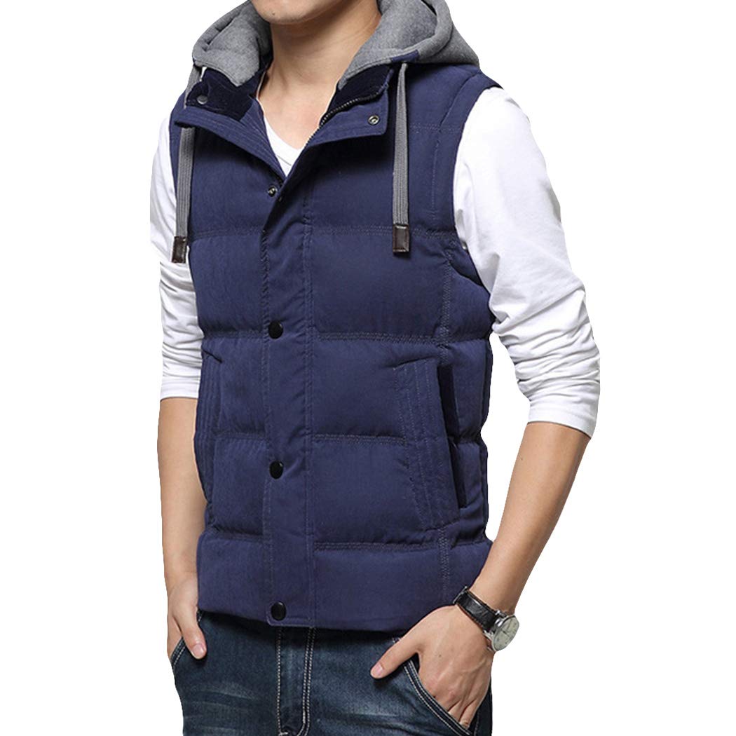 Men's Winter Down Vest - Lightweight Sleeveless Puffer Jacket for Outdoor Activities, Hiking & Casual Wear